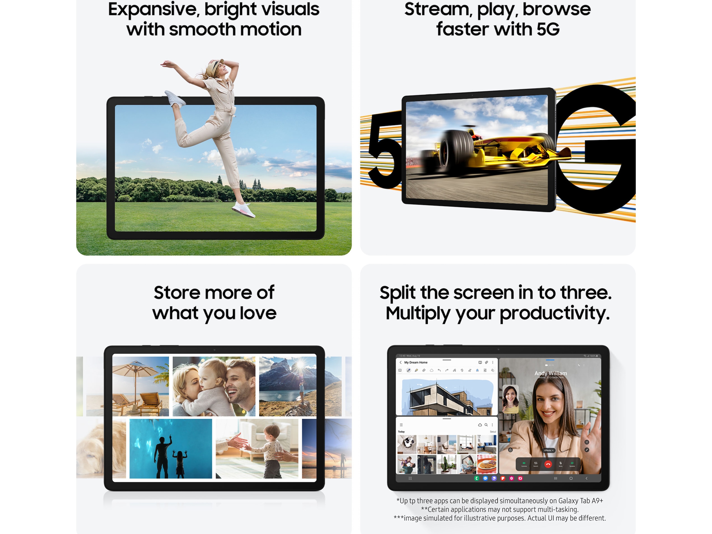 Samsung Galaxy Tab A9+ WiFi 64GB (graphite) -B-Grade Demo annet i PC & nettbrett