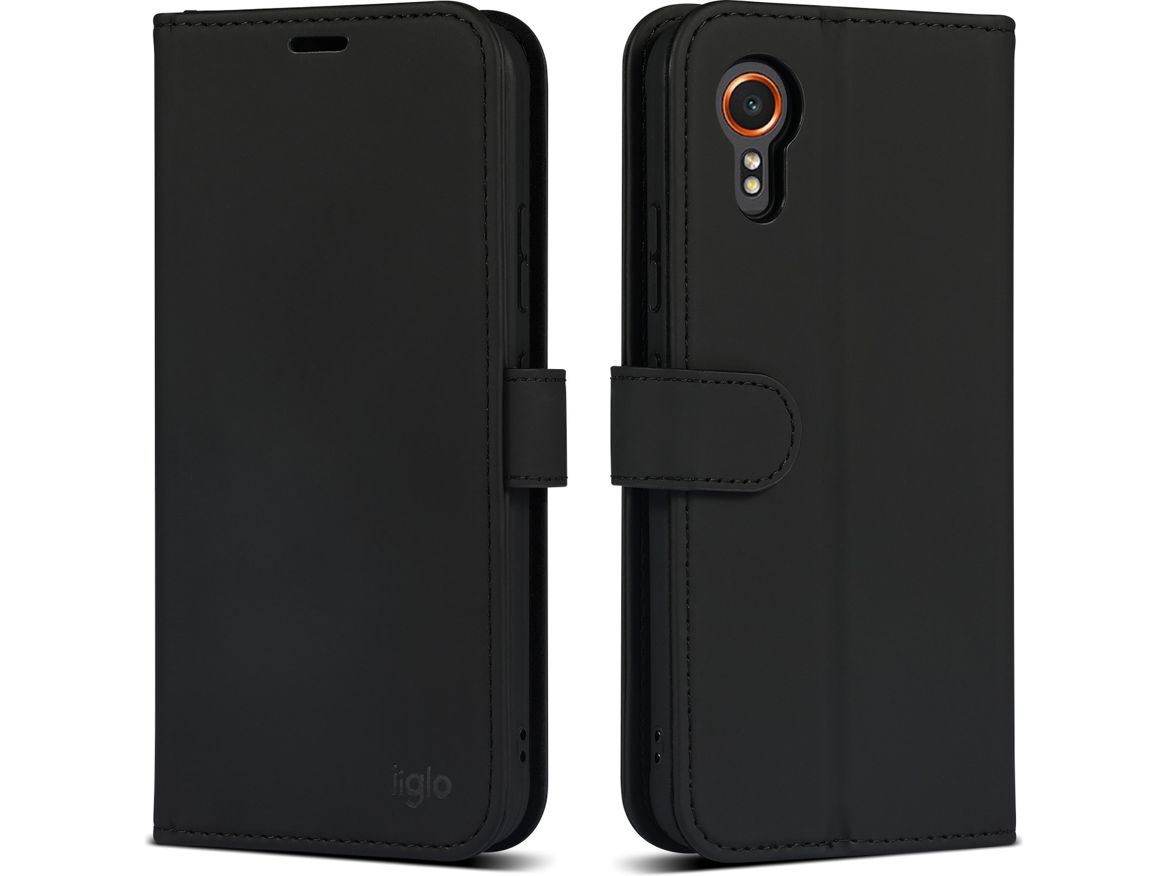 iiglo Samsung XCover 7 Lommebokdeksel (sort) Mobildeksel