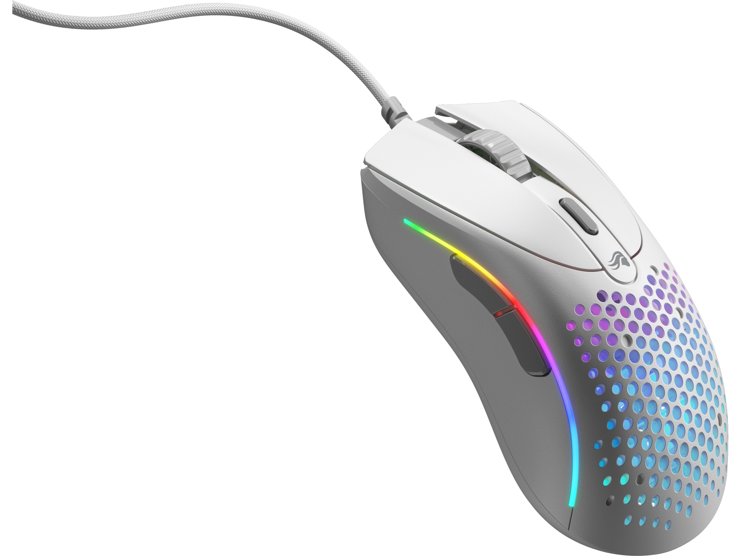 Glorious Model D 2 Gamingmus (hvit) Gamingmus