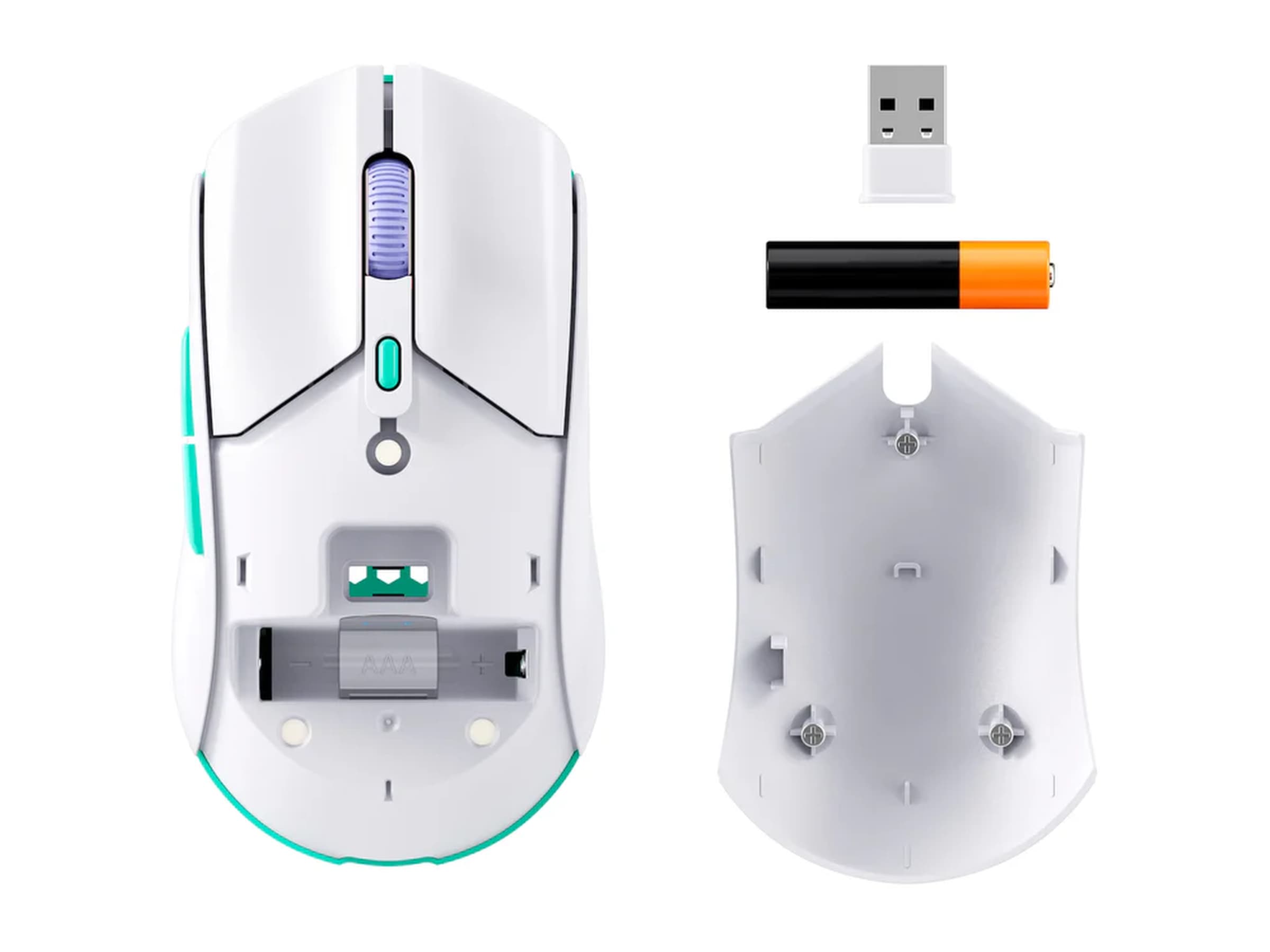 HyperX Pulsefire Haste 2 Core Trådløs Gamingmus (hvit) Gamingmus