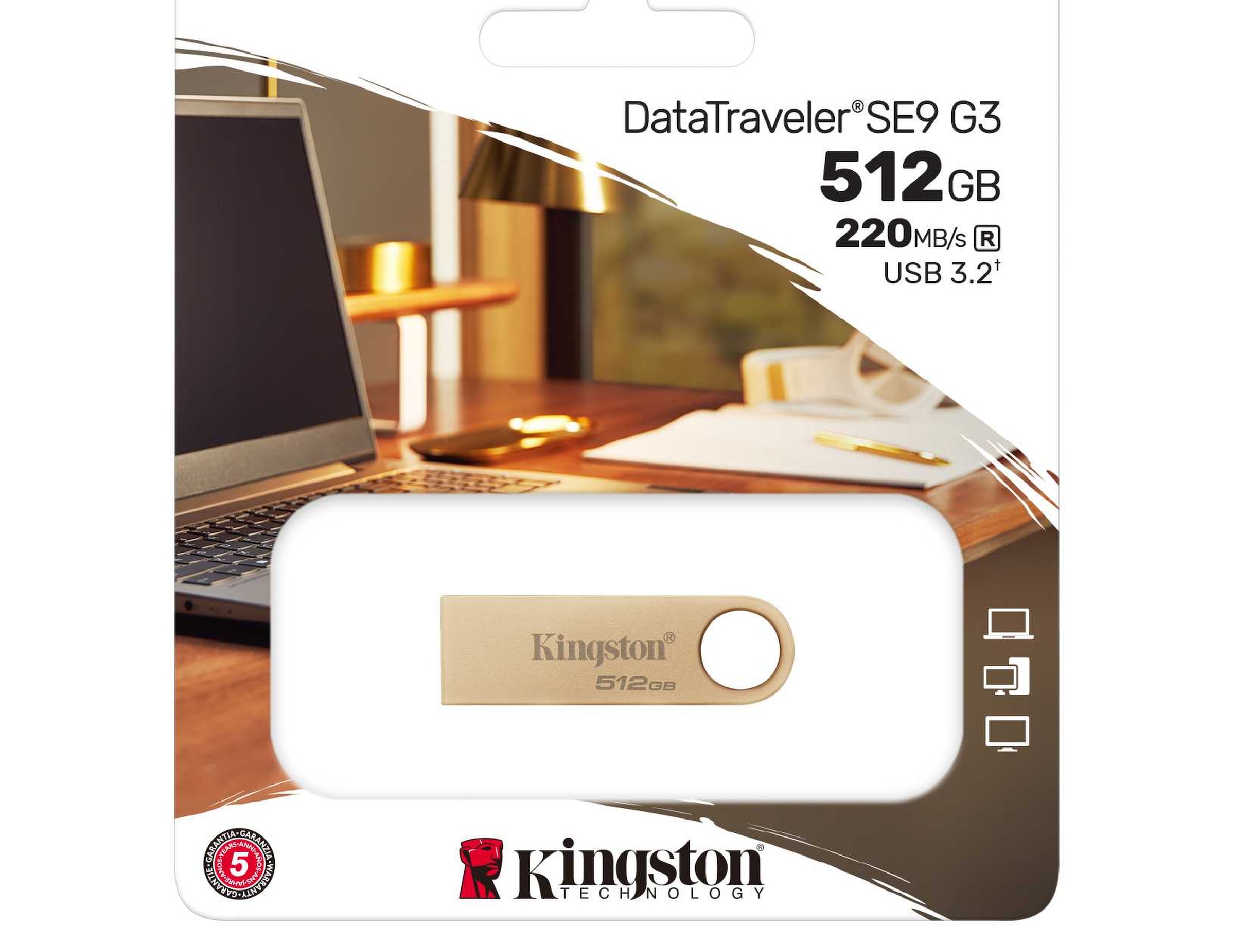 Kingston DataTraveler DTSE9 512GB Minnepenn / USB