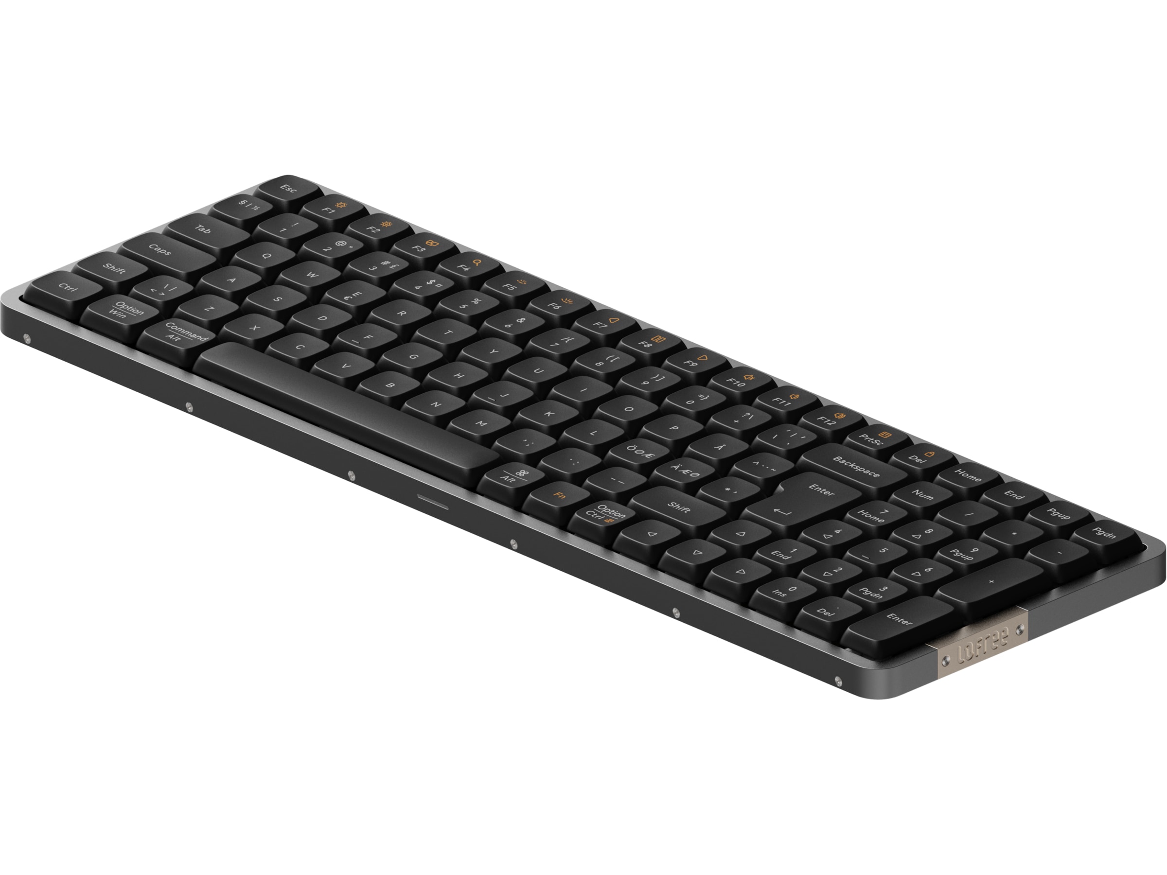 Lofree Flow100 low profile trådløst tastatur (sort) Tastatur