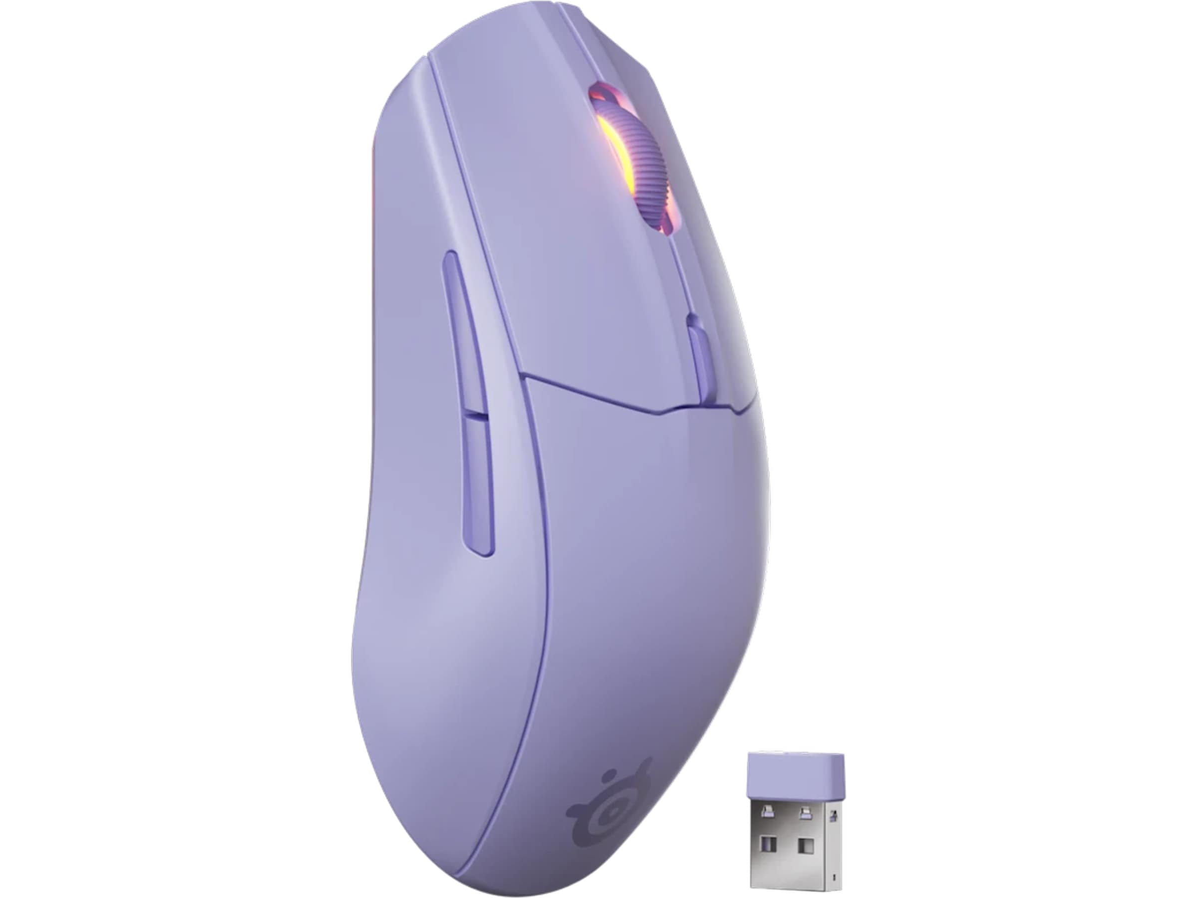 SteelSeries Rival 3 Gen 2 trådløs gamingmus (lavender) Gamingmus