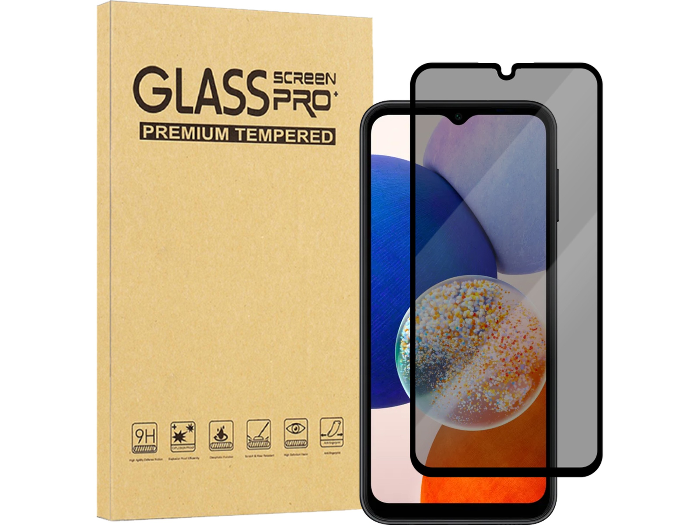 iiglo Samsung Galaxy A15 Privacy Skjermbeskytter Skjermbeskytter