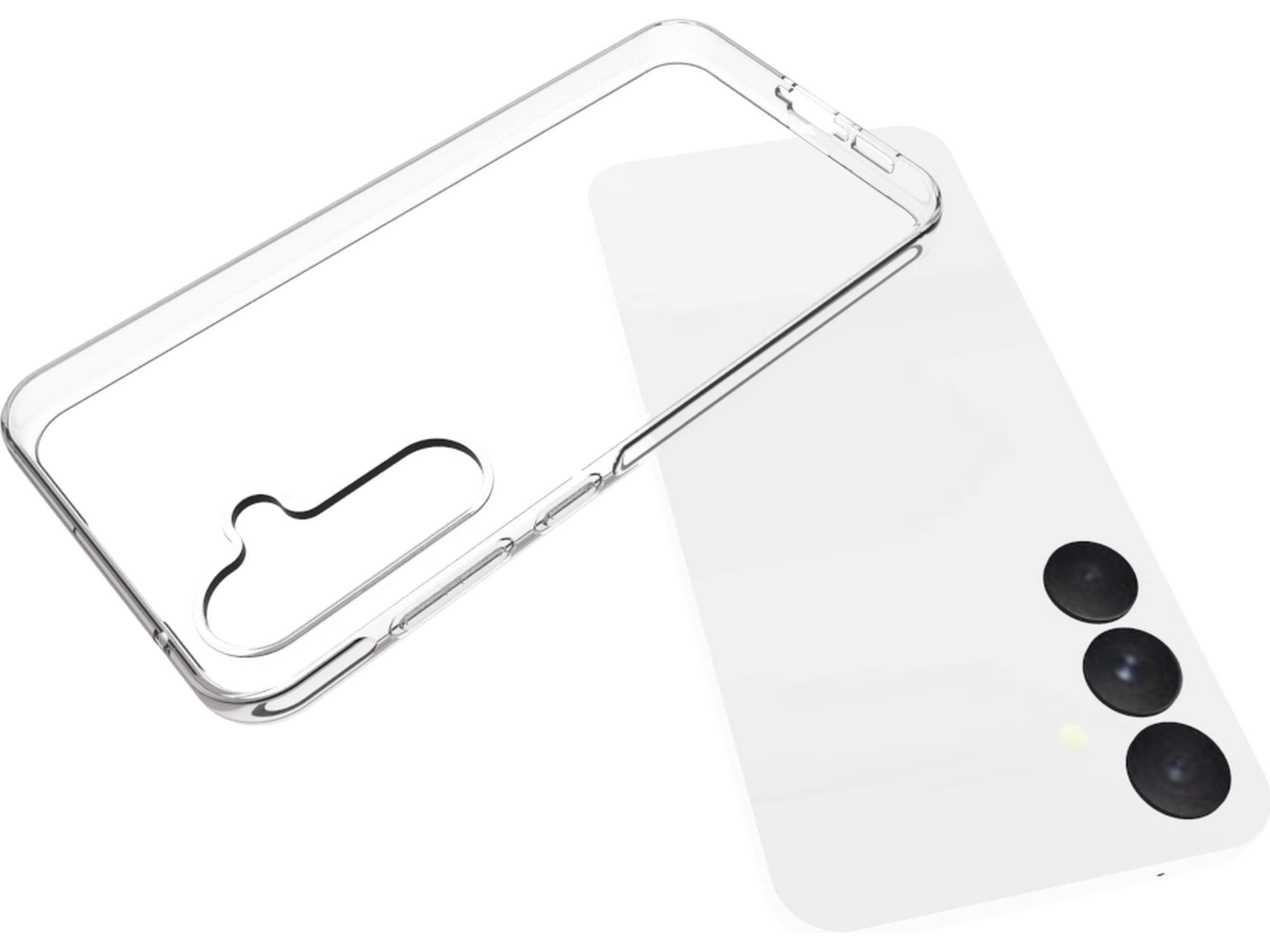 iiglo Samsung Galaxy A55 Silikondeksel (gjennomsiktig) Mobildeksel