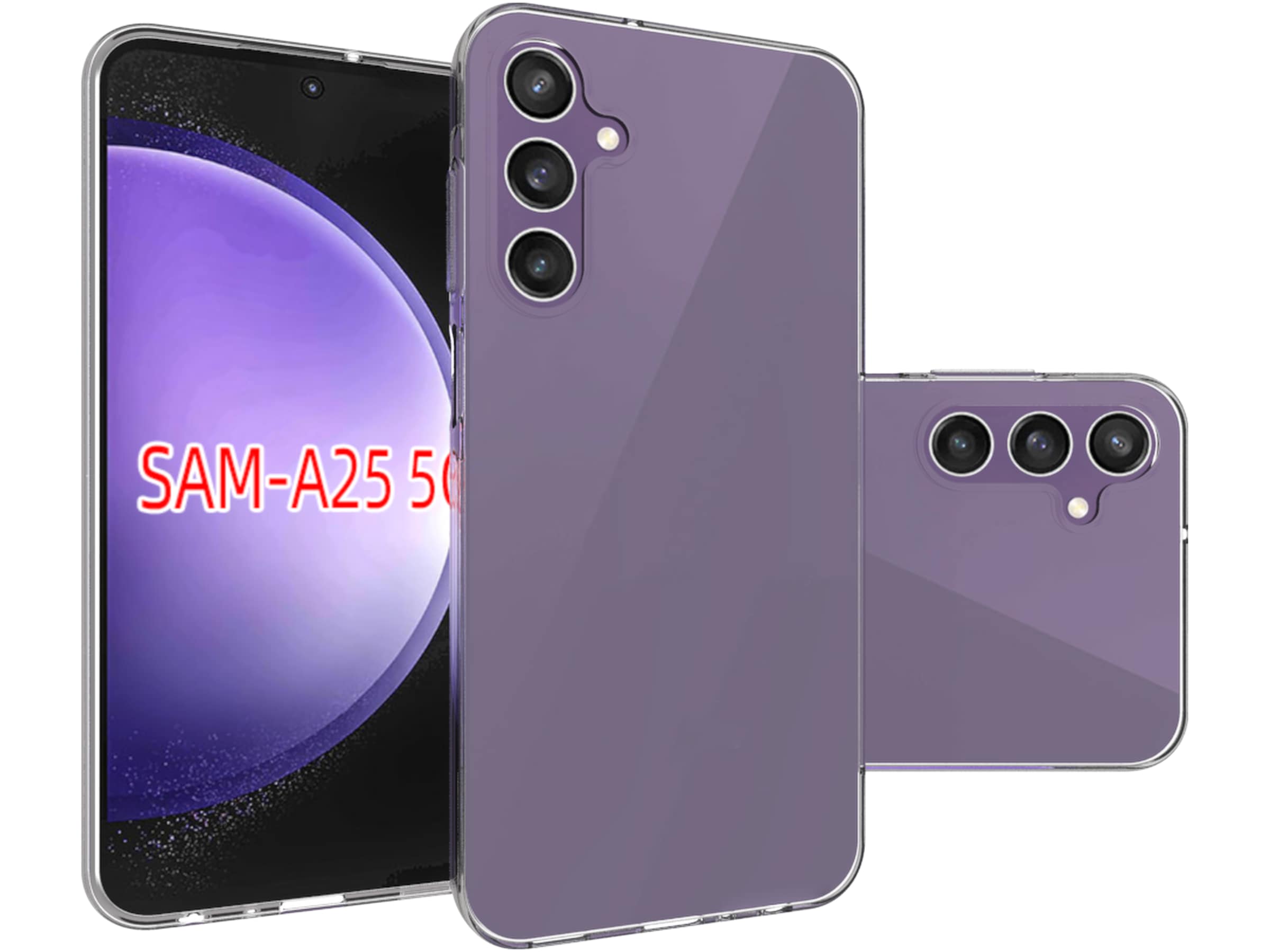 iiglo Samsung Galaxy A25 Silikondeksel (gjennomsiktig) Mobildeksel