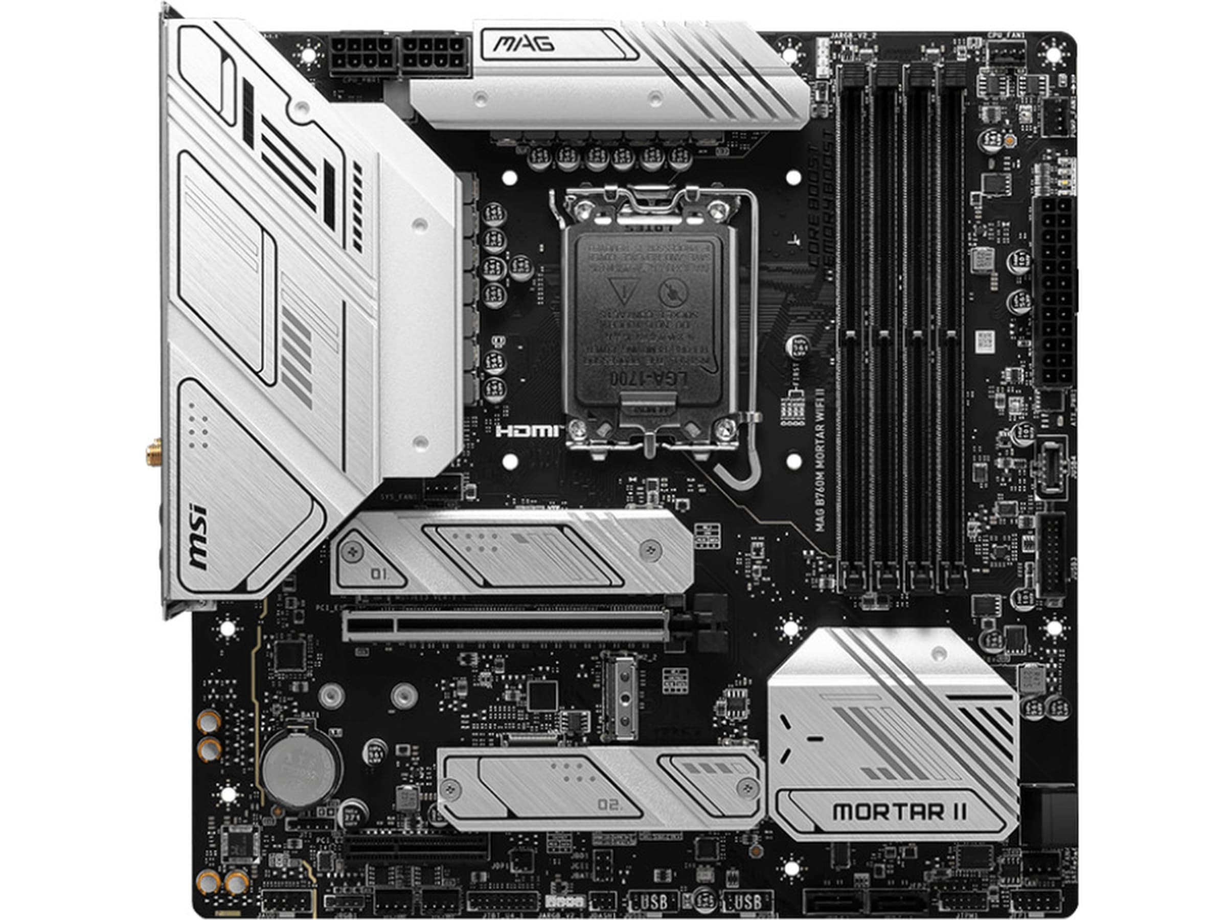 MSI MAG B760M MORTAR WIFI II Hovedkort Intel Socket