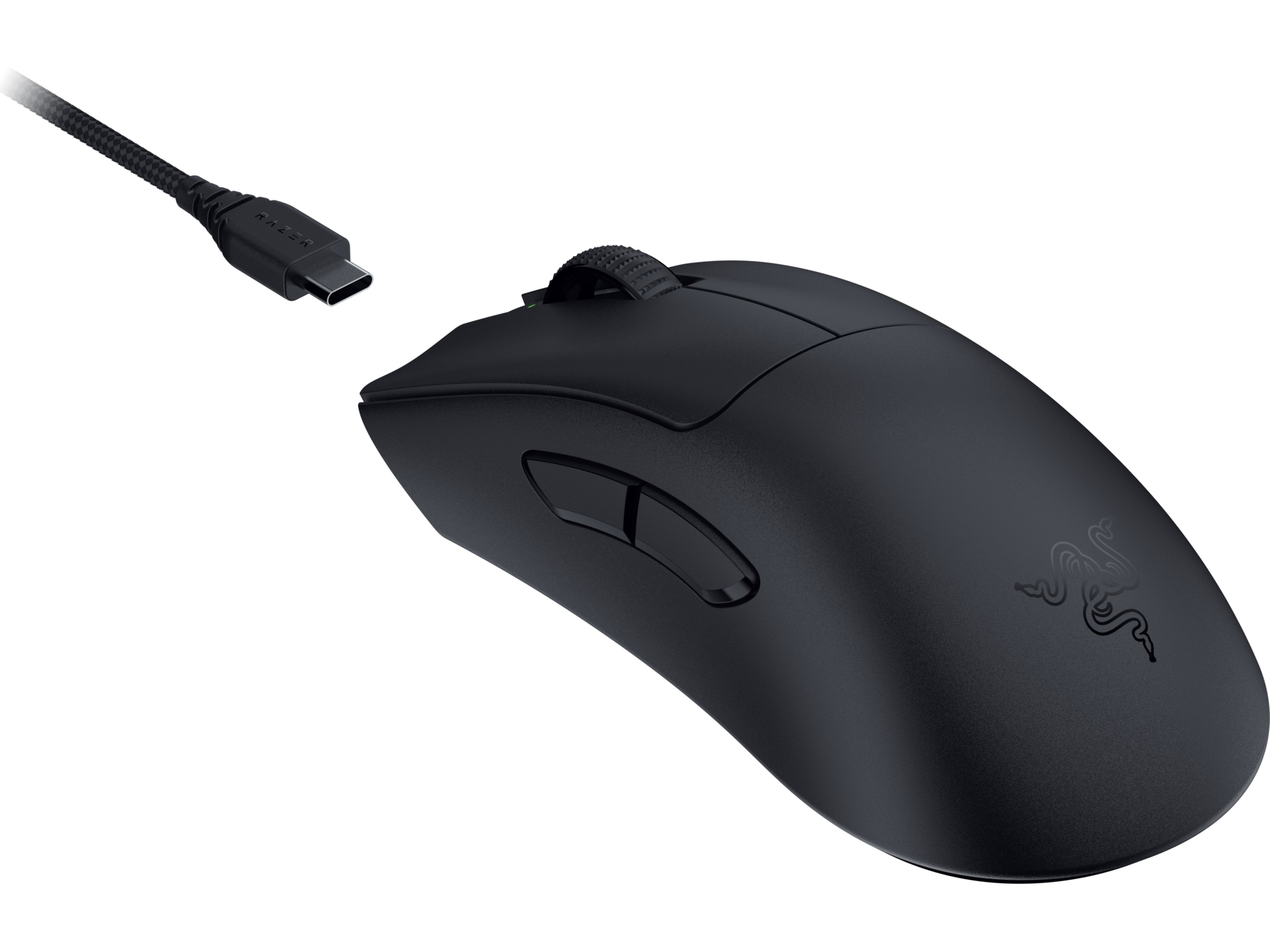 Razer DeathAdder V3 Pro + HyperPolling Wireless Dongle (sort) Gamingmus