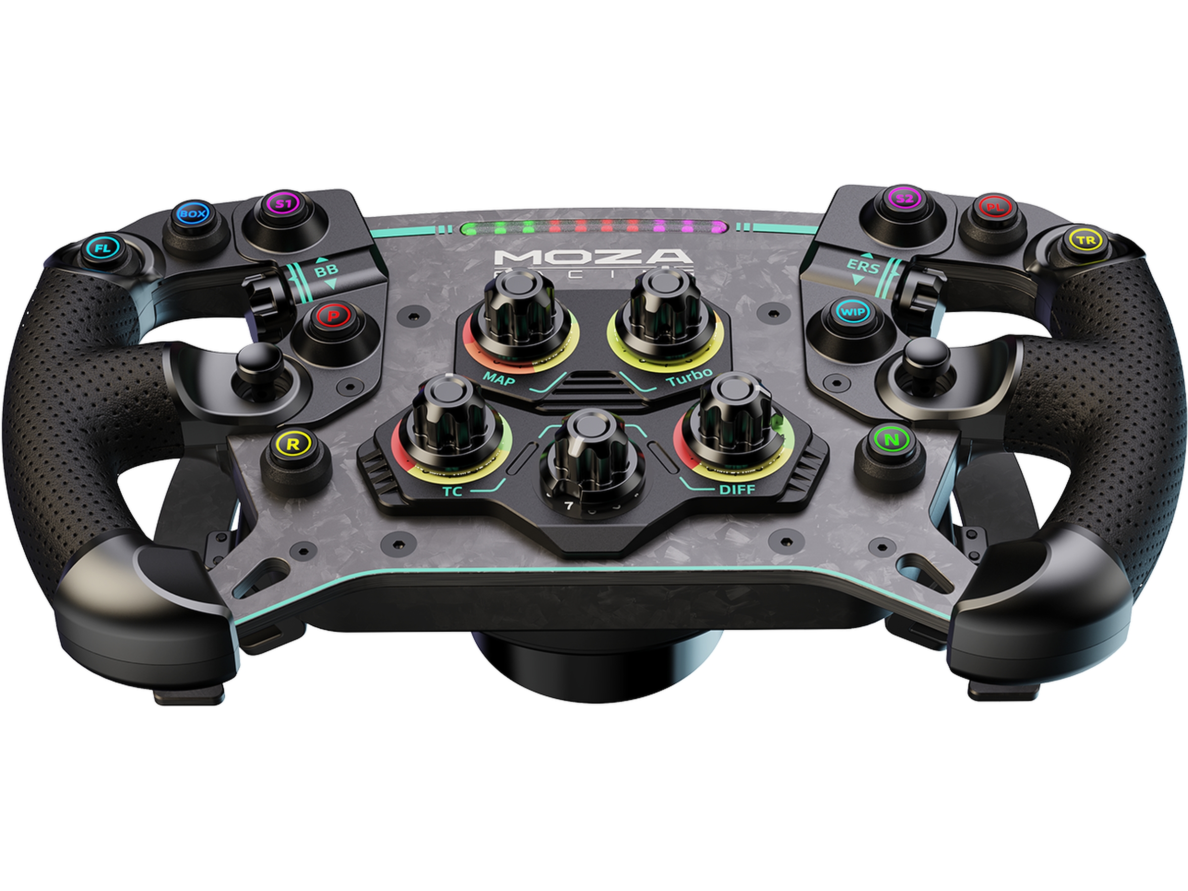 Moza Racing GS V2P Microfiber Leather GT Ratt 30cm Ratt og pedaler