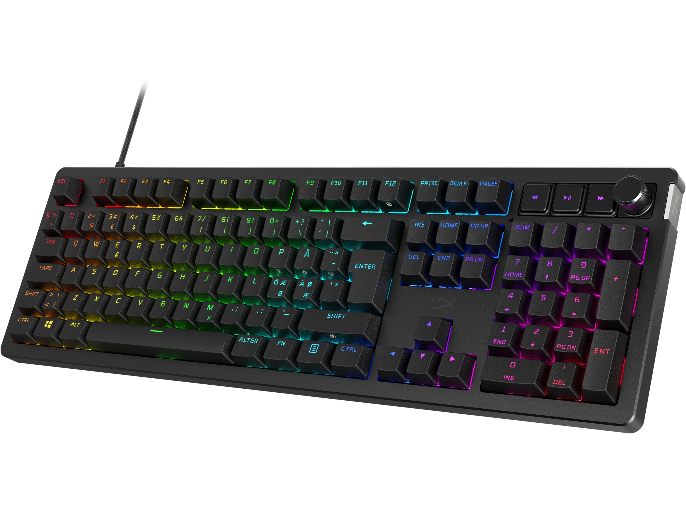 HyperX Alloy Rise gamingtastatur (sort) Gamingtastatur
