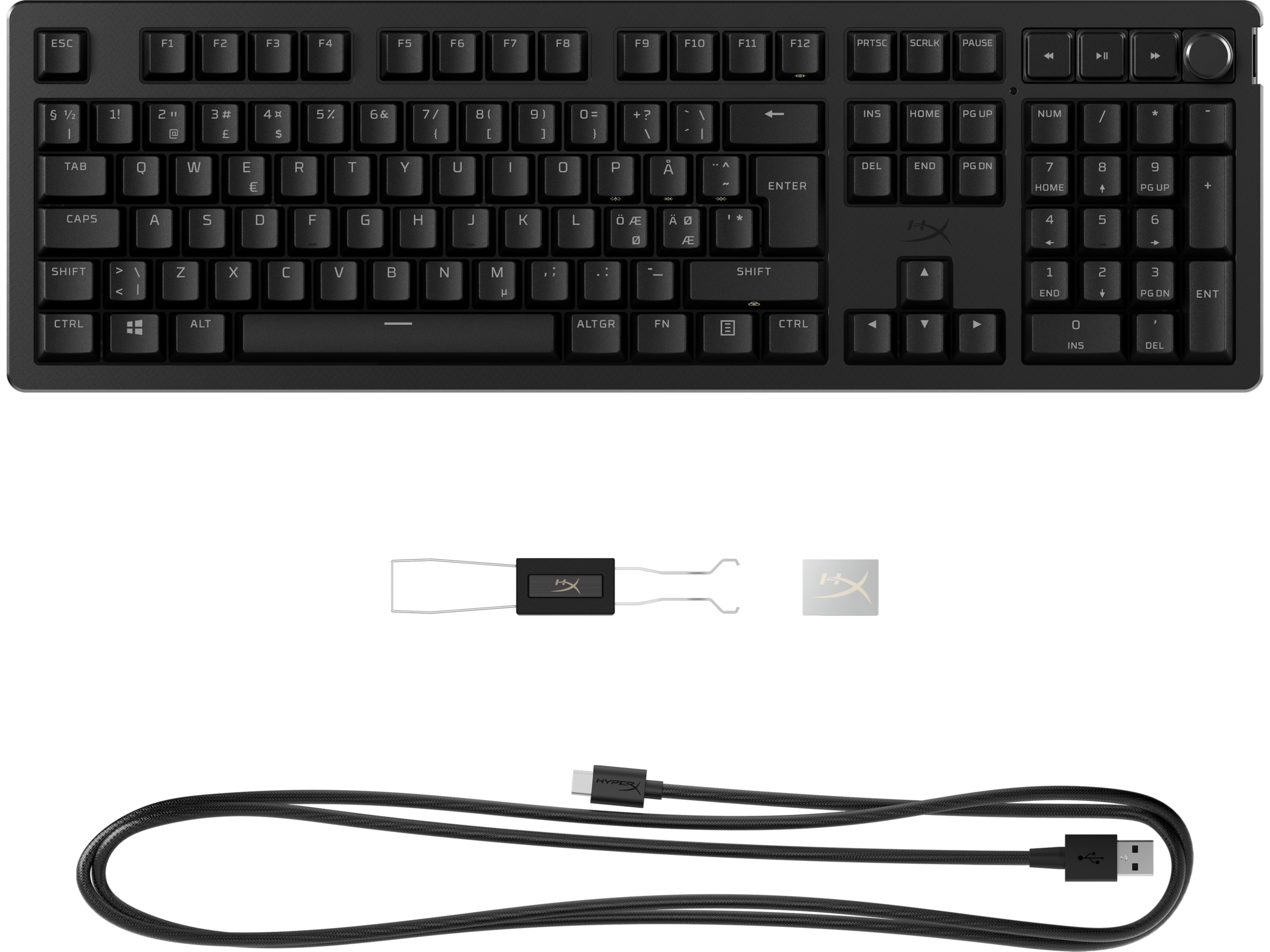HyperX Alloy Rise gamingtastatur (sort) Gamingtastatur