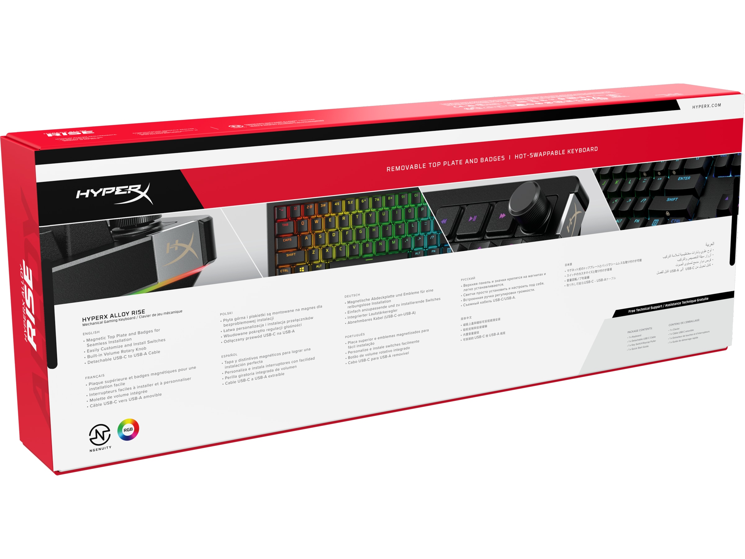 HyperX Alloy Rise gamingtastatur (sort) Gamingtastatur