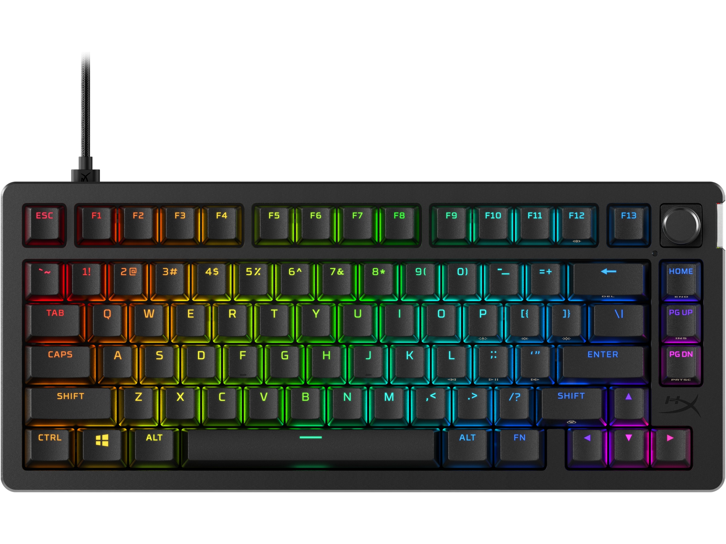 HyperX Alloy Rise 75 gamingtastatur (sort) Gamingtastatur
