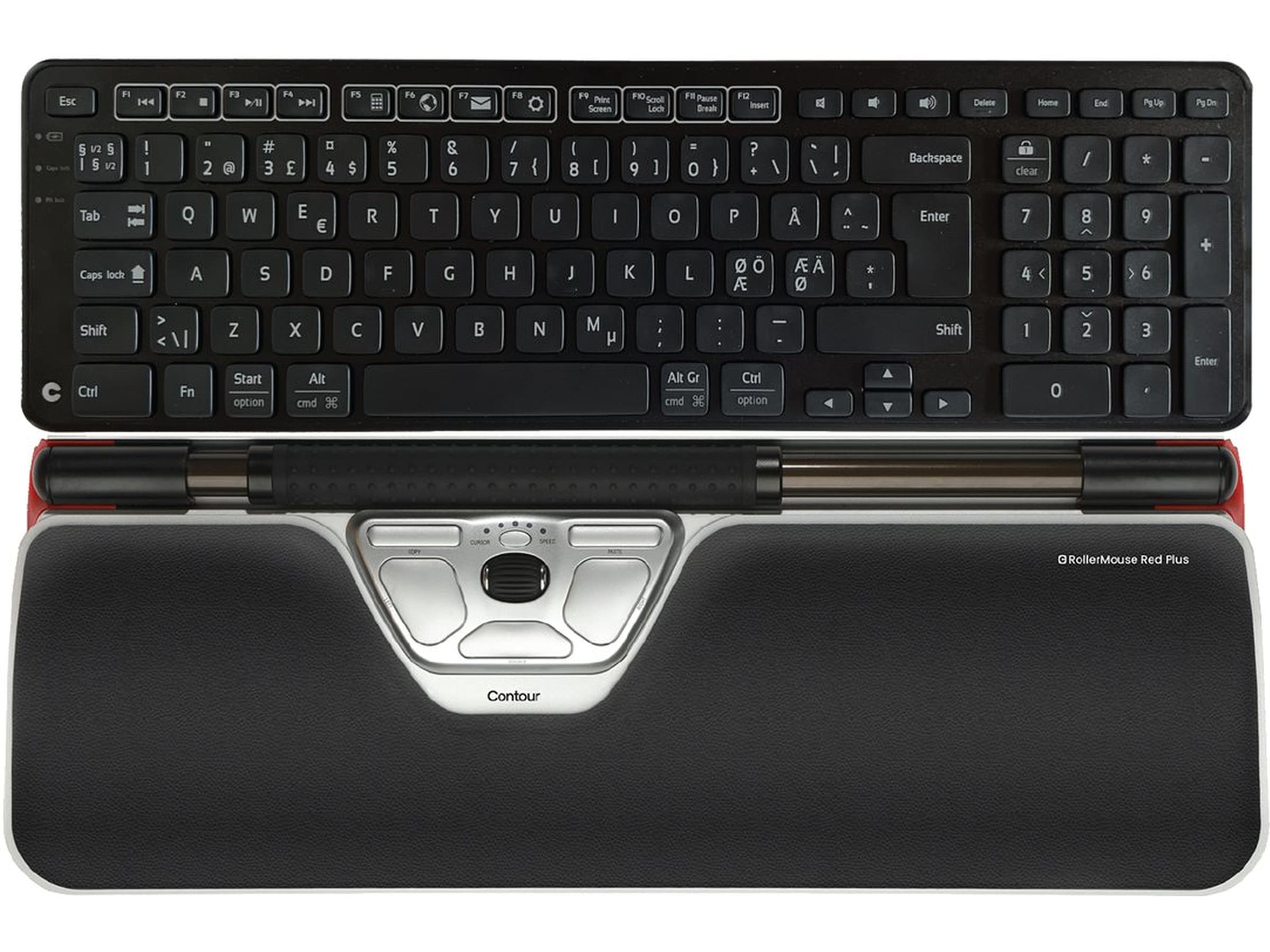 Contour RollerMouse Red Plus + Balance Keyboard trådløs Ergonomi
