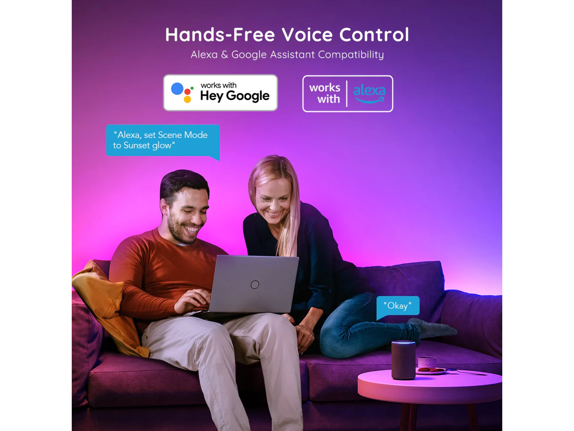 Govee RGB Smart Wi-Fi + Bluetooth LED Strip (2x5m) Led strips & underholdning