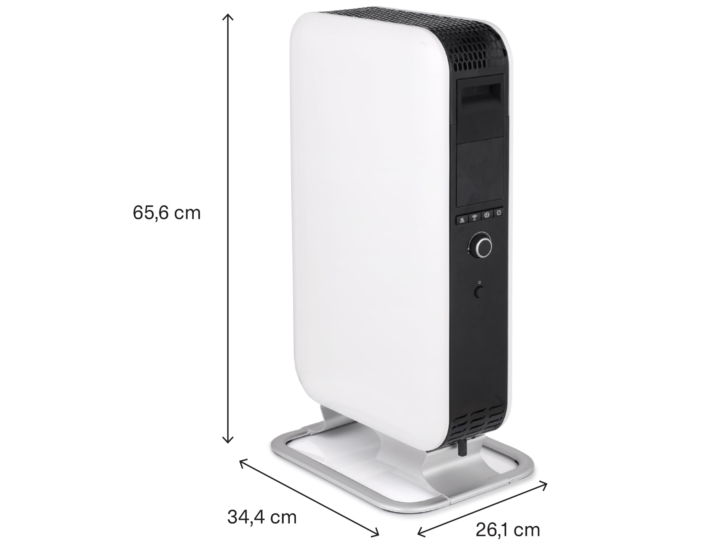 Mill Gentle Air WiFi oljeovn 1500W (hvit) Frittstående varmeovner