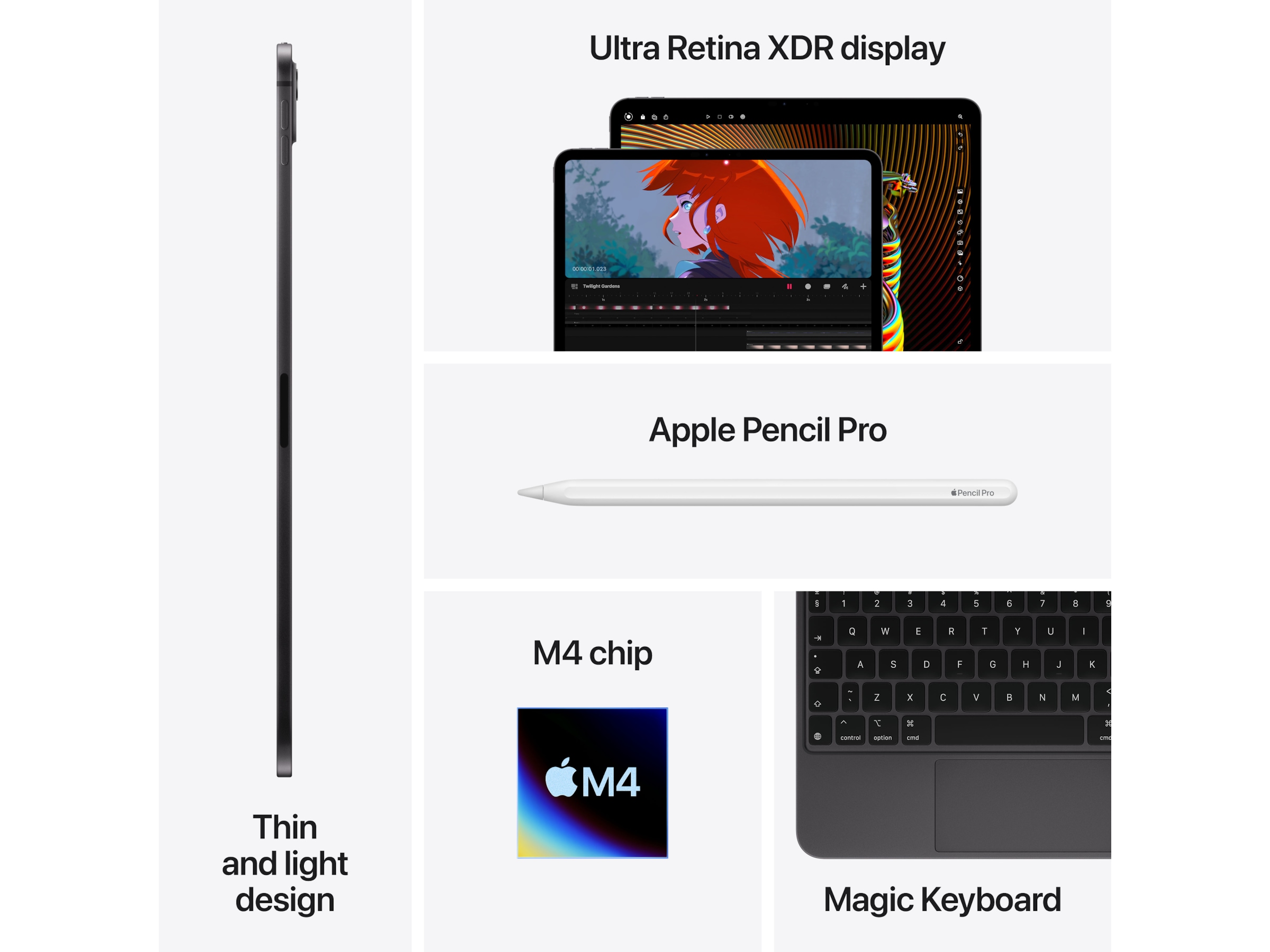 iPad Pro 13&quot; (2024) 2TB WiFi (s&#xF8;lv) Nettbrett / iPad