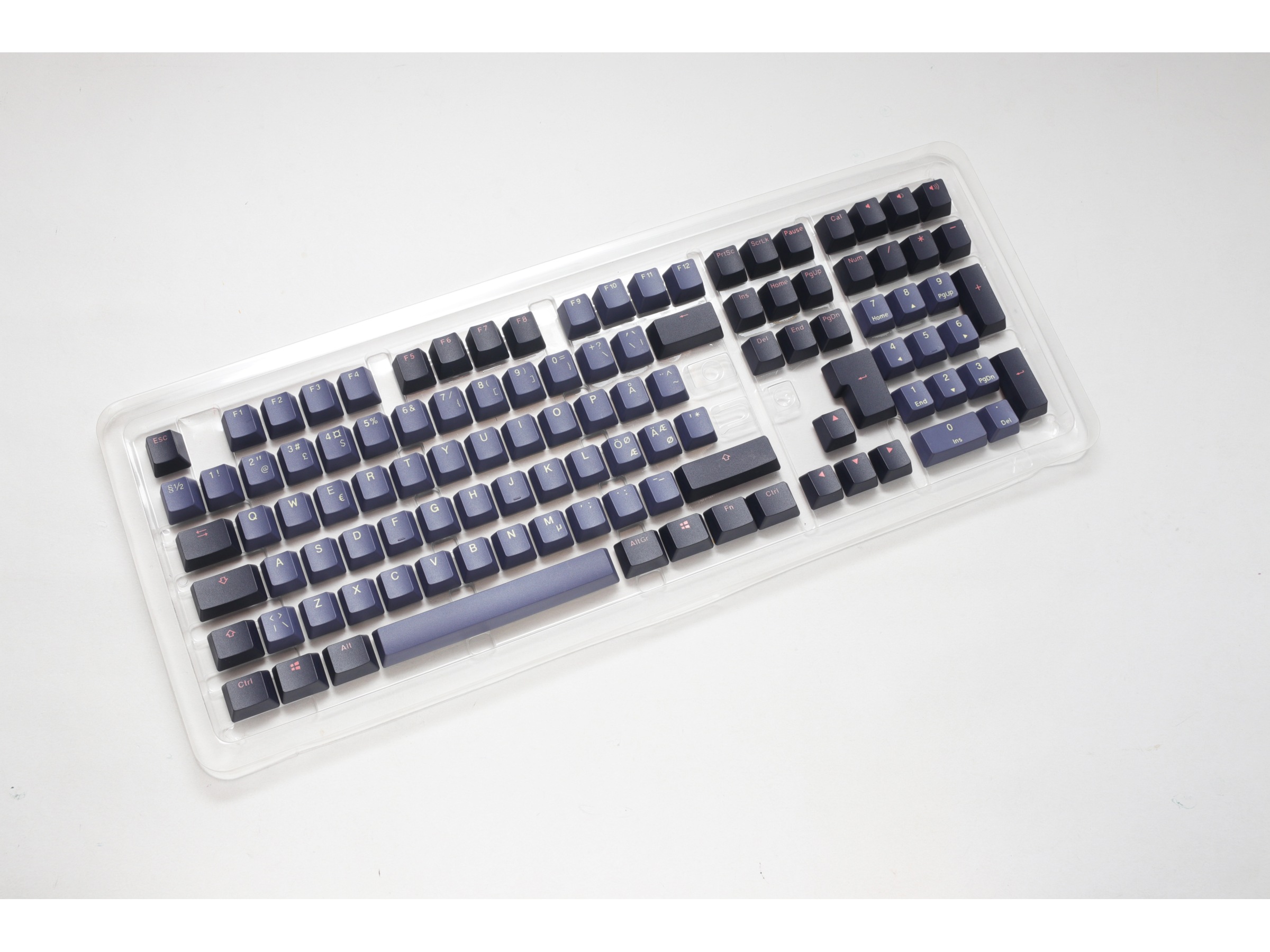 Ducky PBT Cosmic Keycaps (Blå/sort) Tilbehør til gaming- tastatur og mus