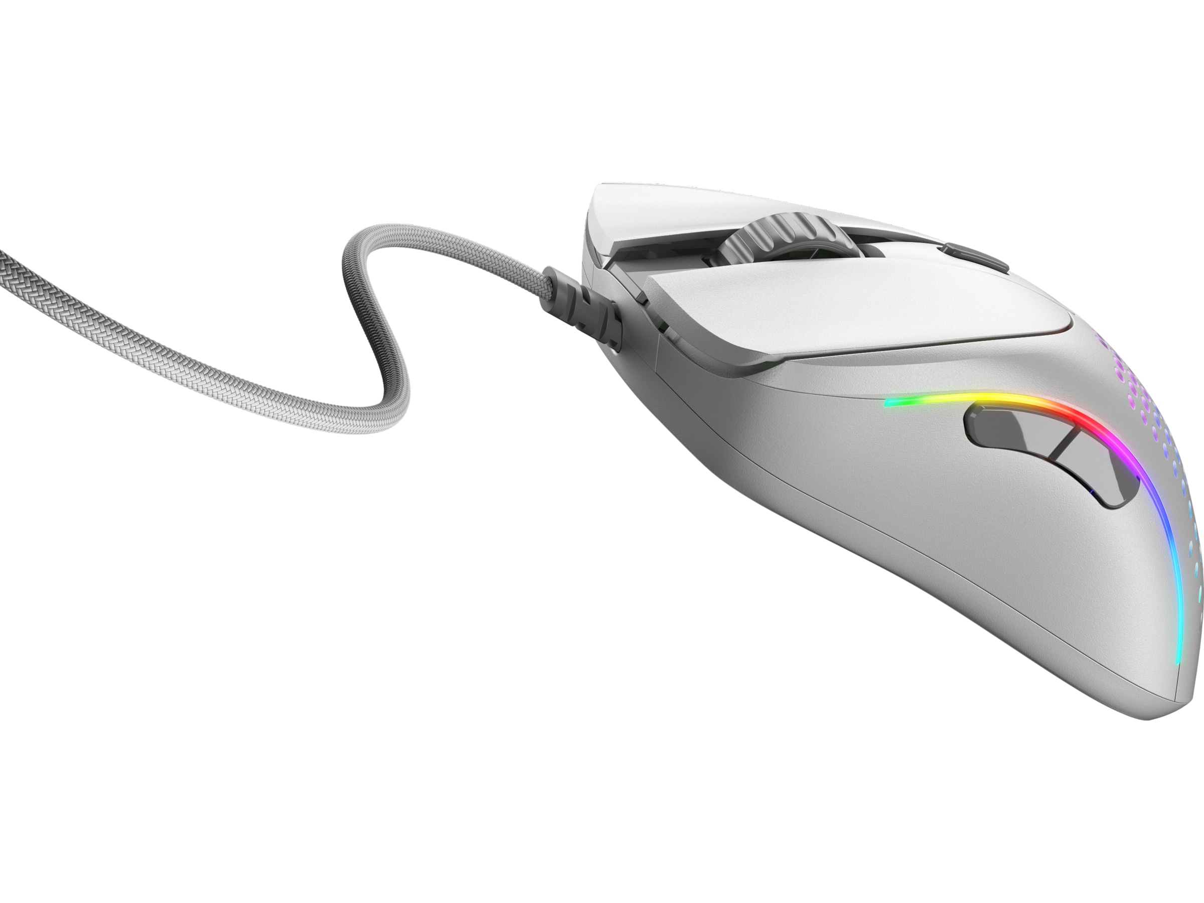 Glorious Model D 2 Gamingmus (hvit) Gamingmus