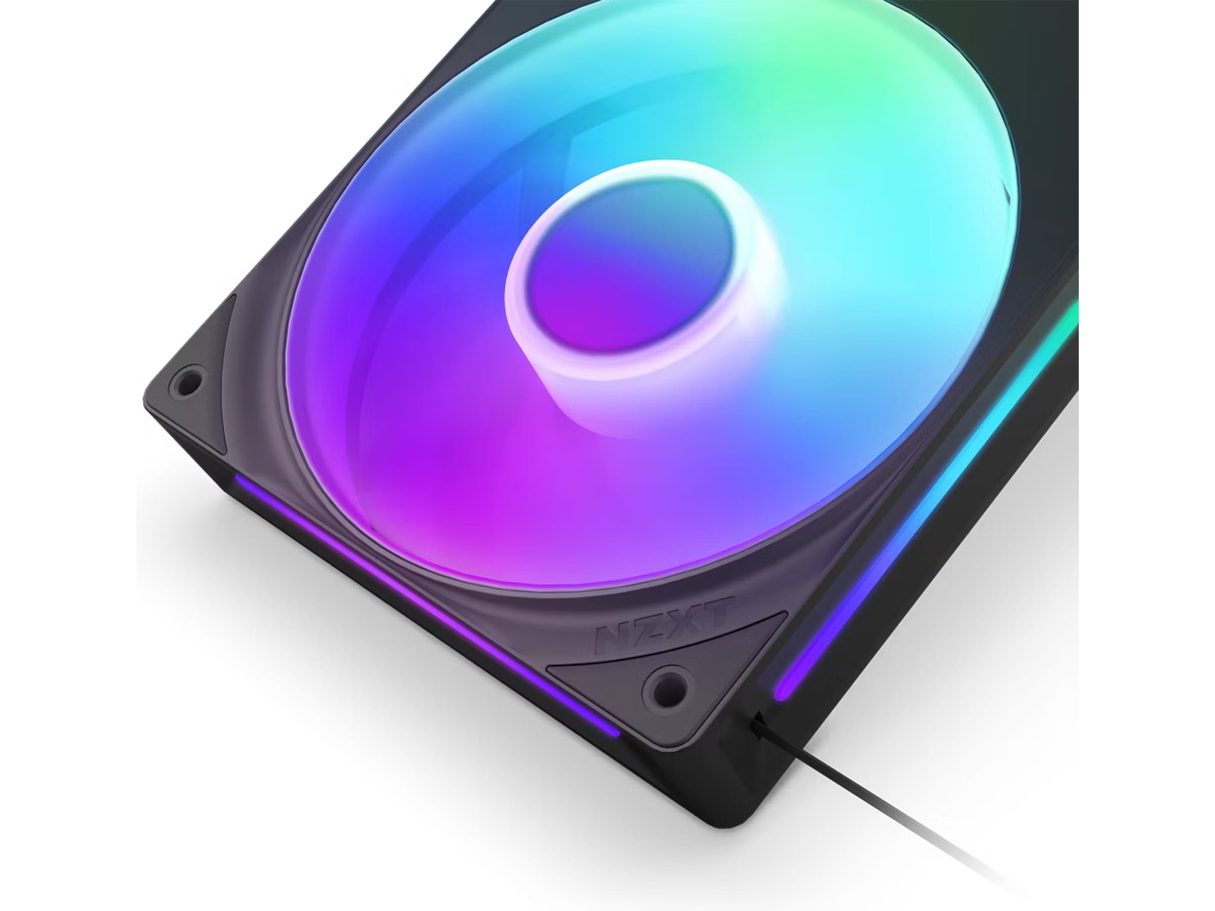 NZXT F240 RGB Core Kjøler (sort) Vifter