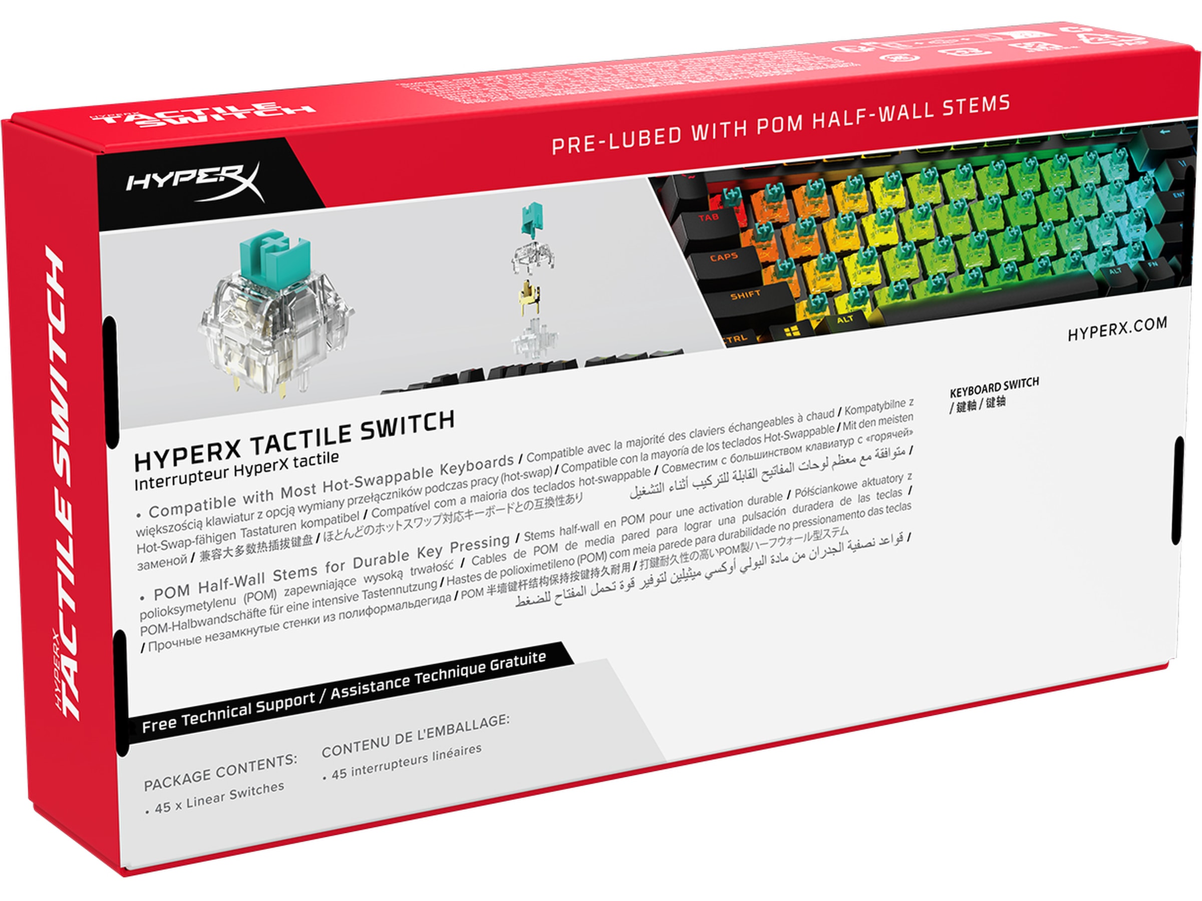 HyperX Tactile Switch Tilbehør til gaming- tastatur og mus