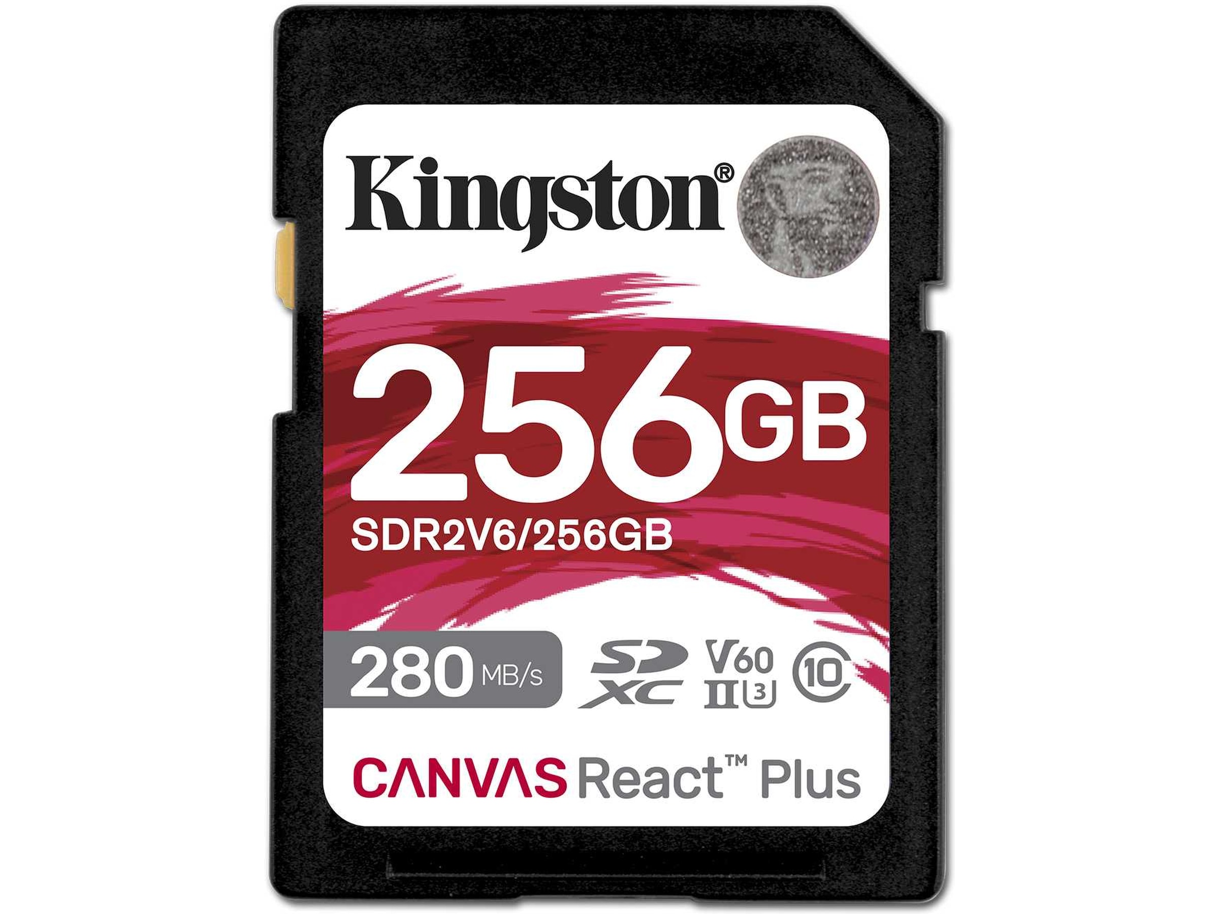 Kingston Canvas React Plus V60 256GB Minnekort til foto & video