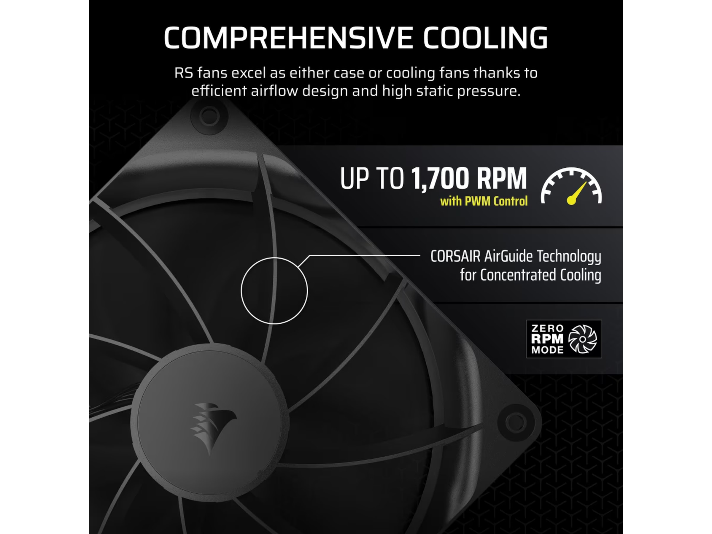 Corsair RS140 Vifte (sort) Vifter