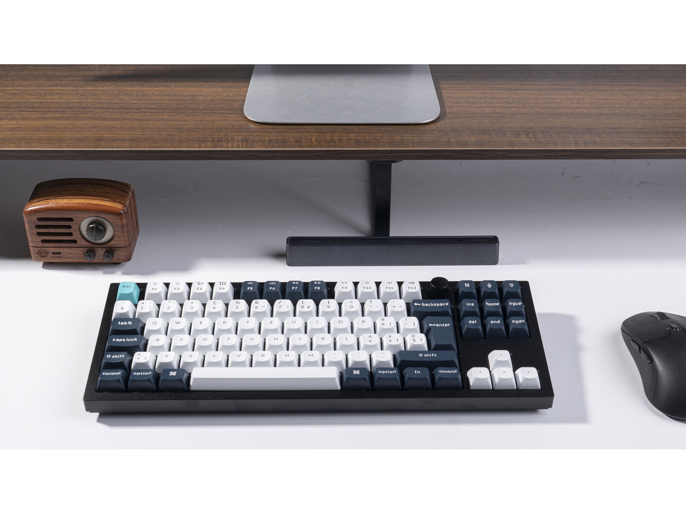 Keychron Q3 MAX 80% Trådløst Tastatur Brown Switches Gamingtastatur