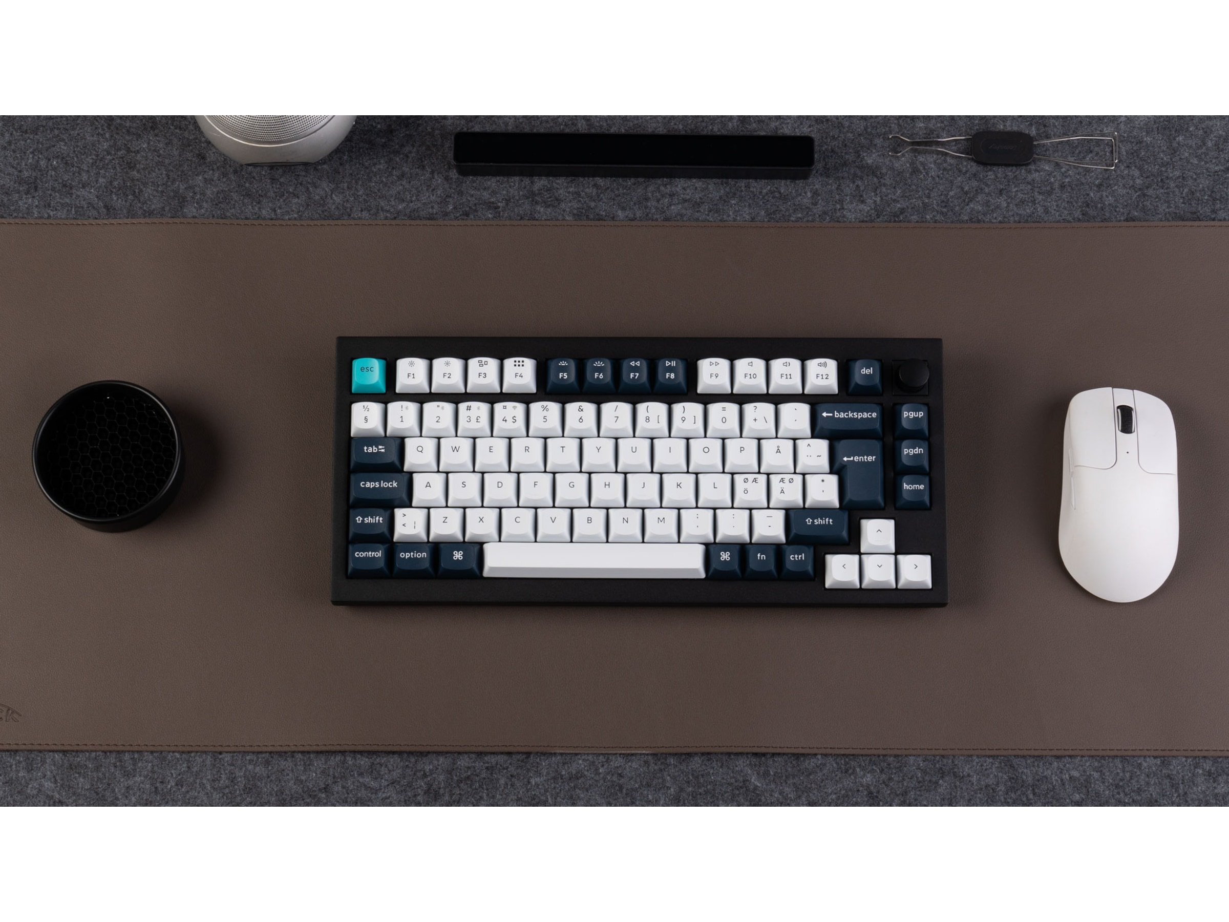 Keychron Q1 MAX 75% Trådløst Tastatur Brown Switches Gamingtastatur