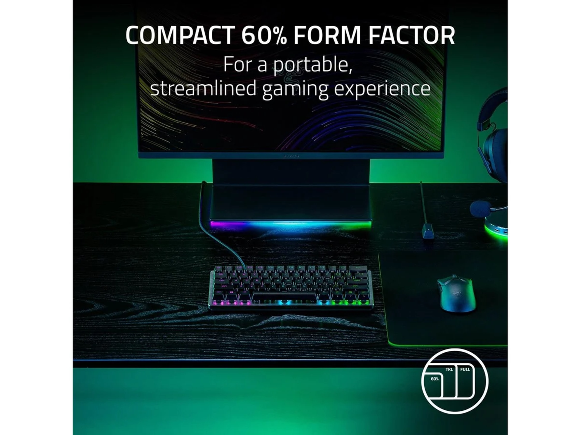 Razer Huntsman V3 Pro Mini gamingtastatur (sort) Gamingtastatur