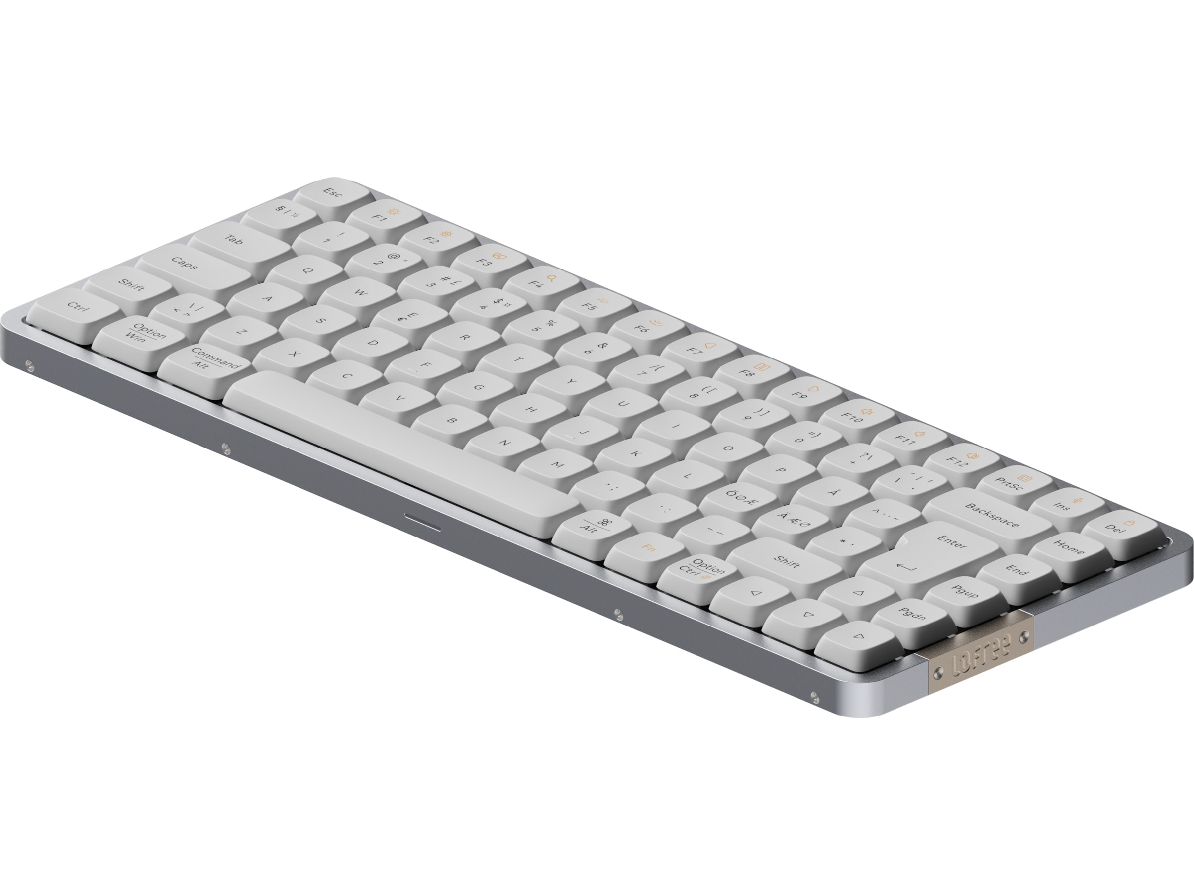 Lofree Flow84 low profile trådløst tastatur (hvit) Tastatur