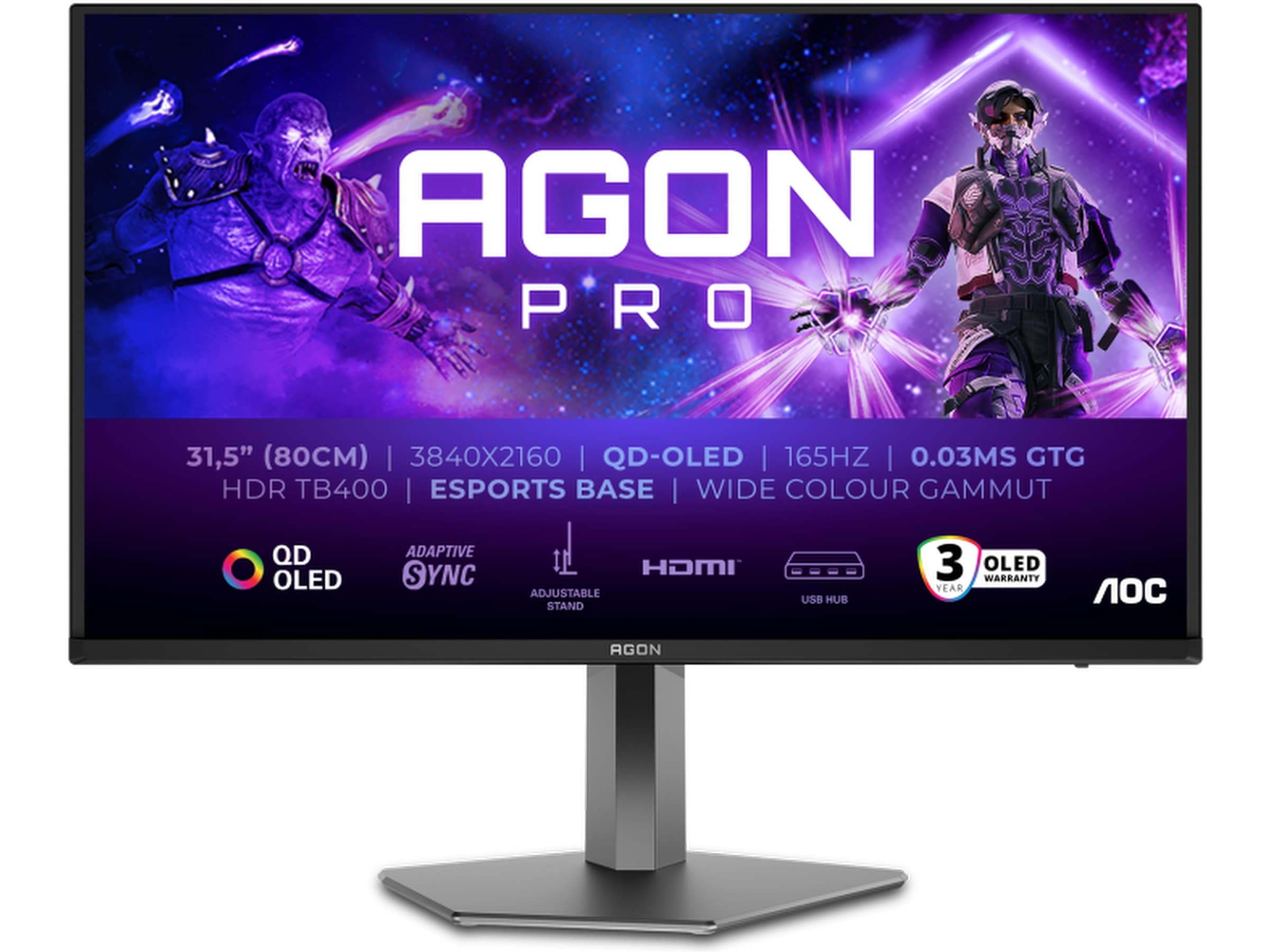 AOC 32" 4K gamingskjerm AG326UD Gamingskjermer