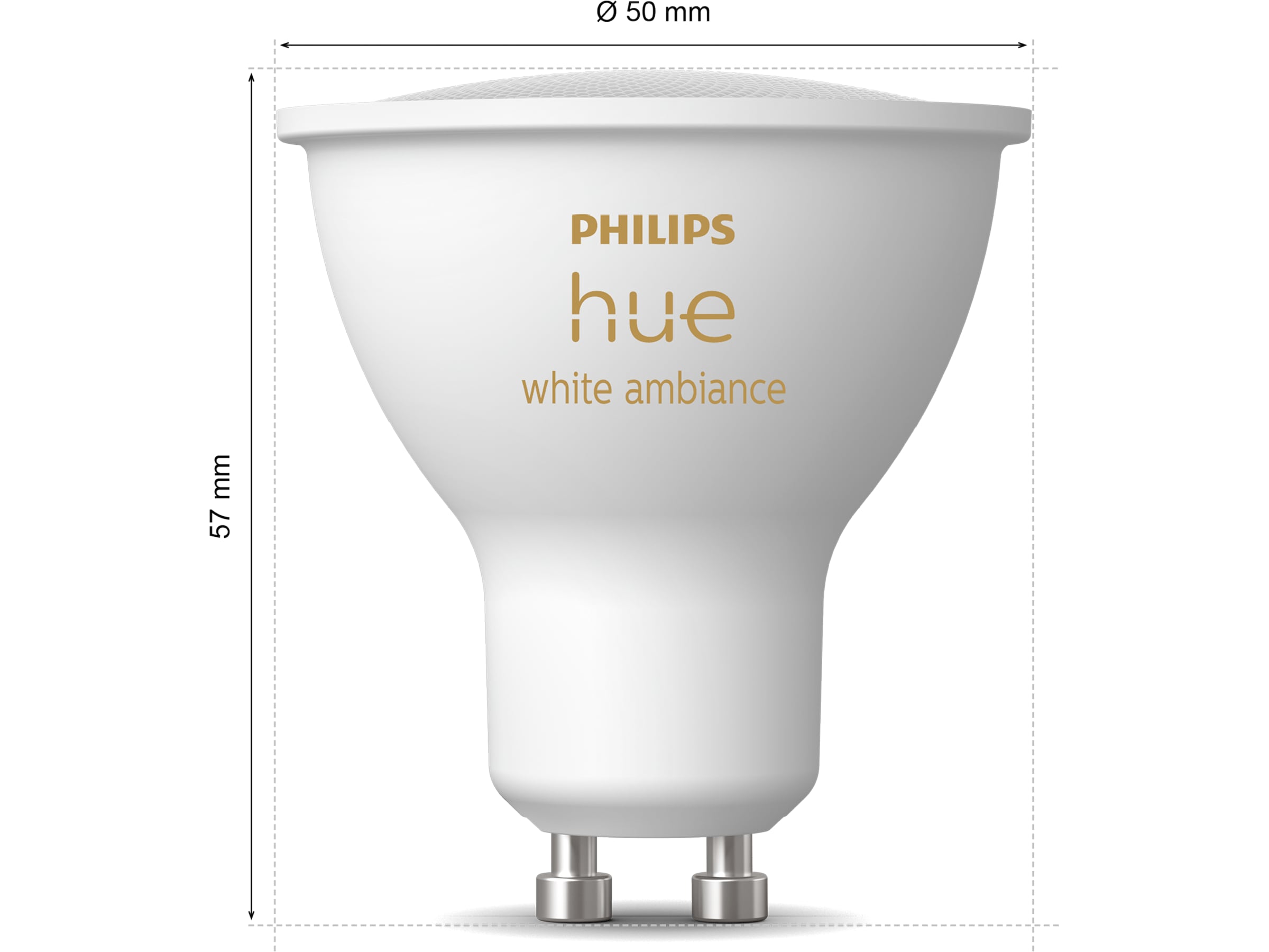 Philips Hue White Ambiance 4.2W GU10 2PK Lyspærer & LED-pærer