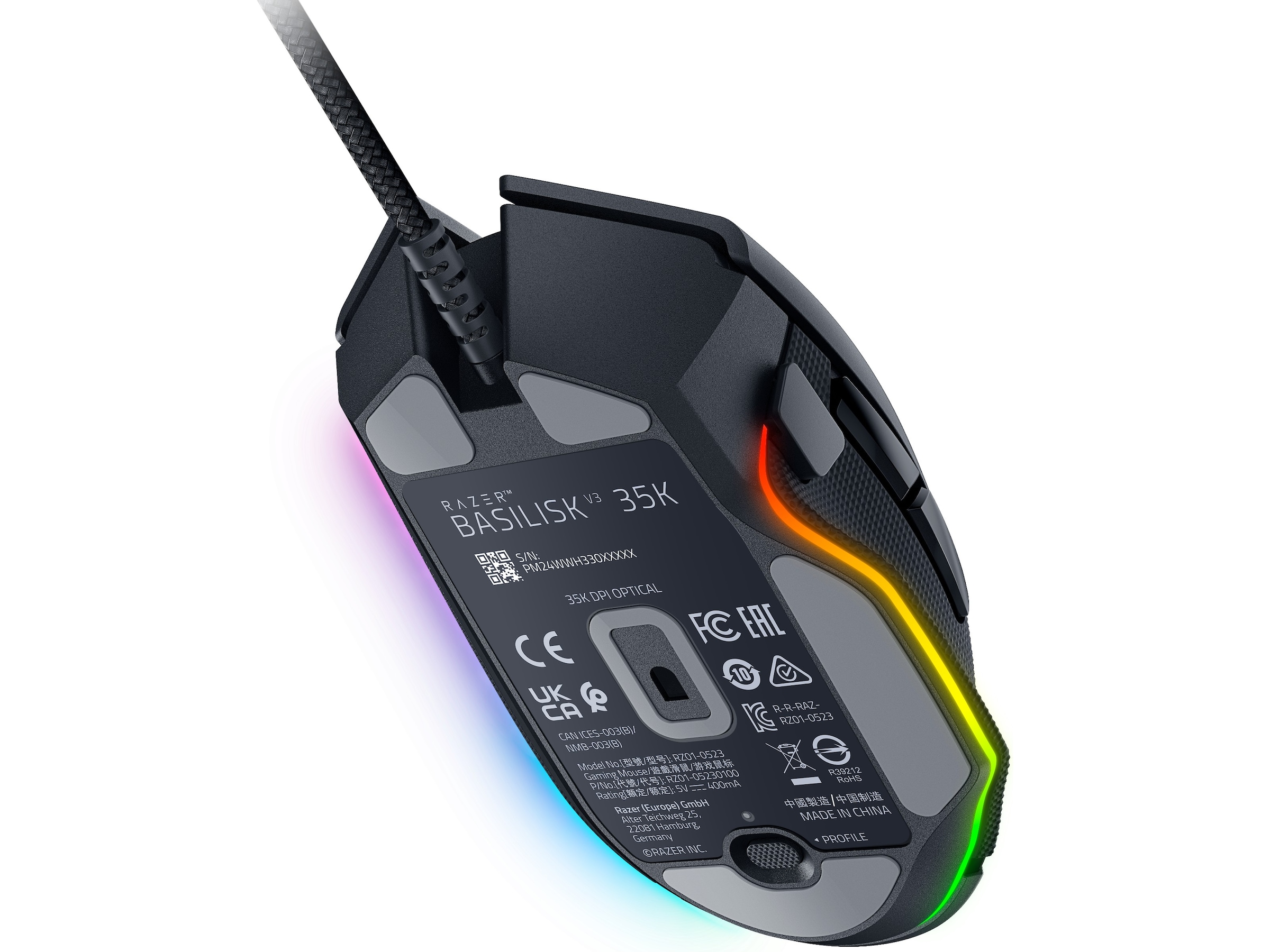 Razer Basilisk V3 35K ergonomisk gamingmus Gamingmus