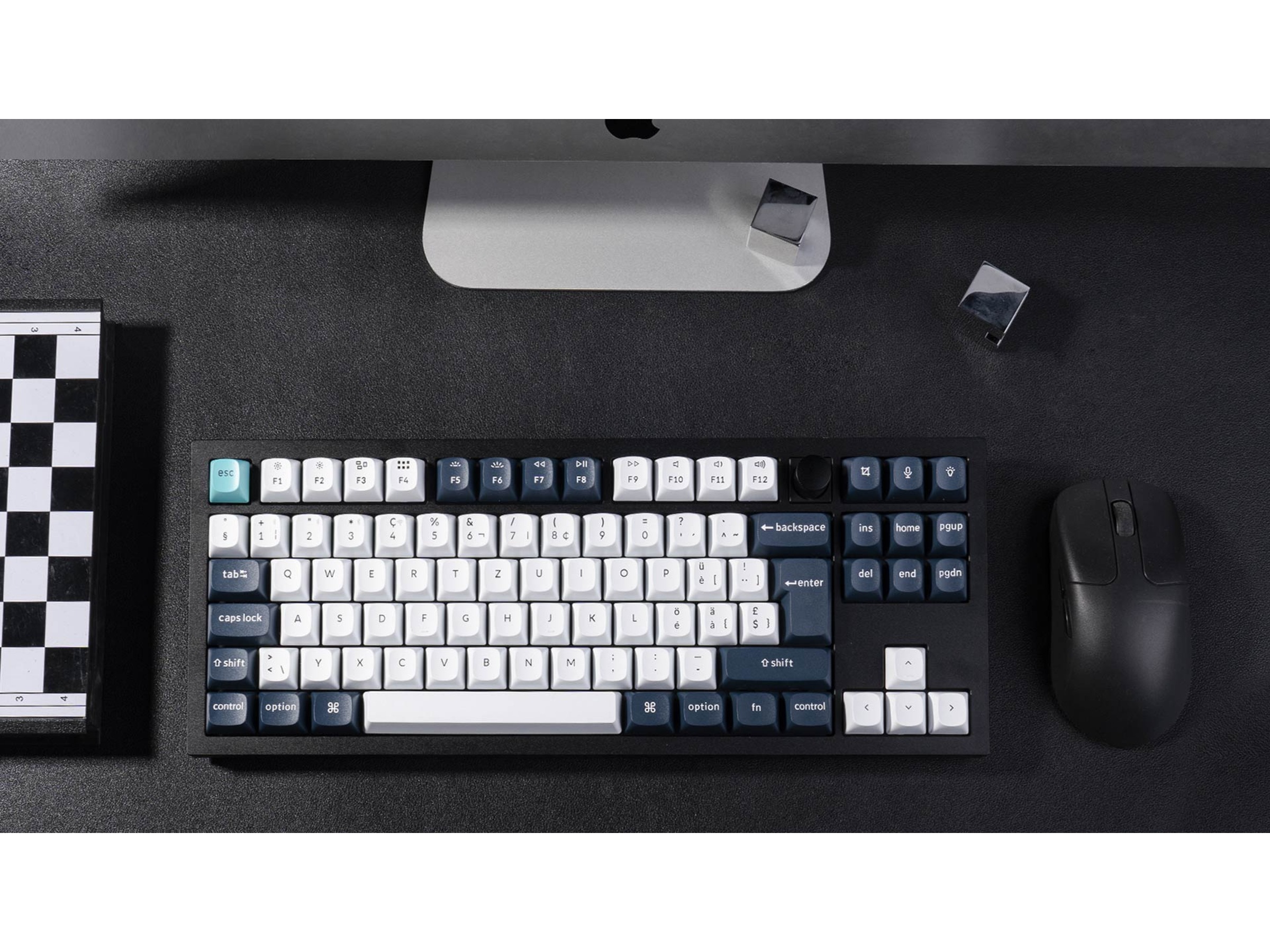 Keychron Q3 MAX 80% Trådløst Tastatur Brown Switches -B-Grade Demo tastatur