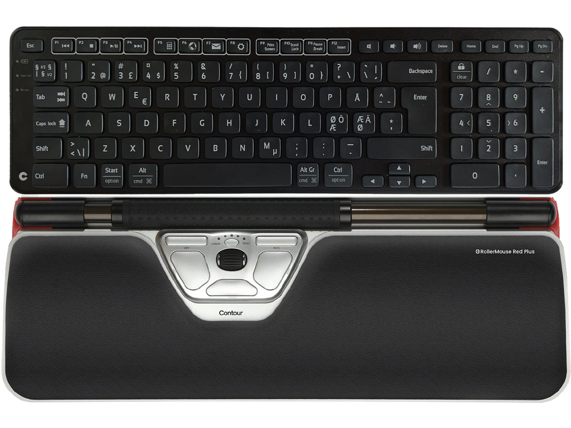Contour RollerMouse Red Plus + Balance Keyboard trådløs -B-Grade Demo mus