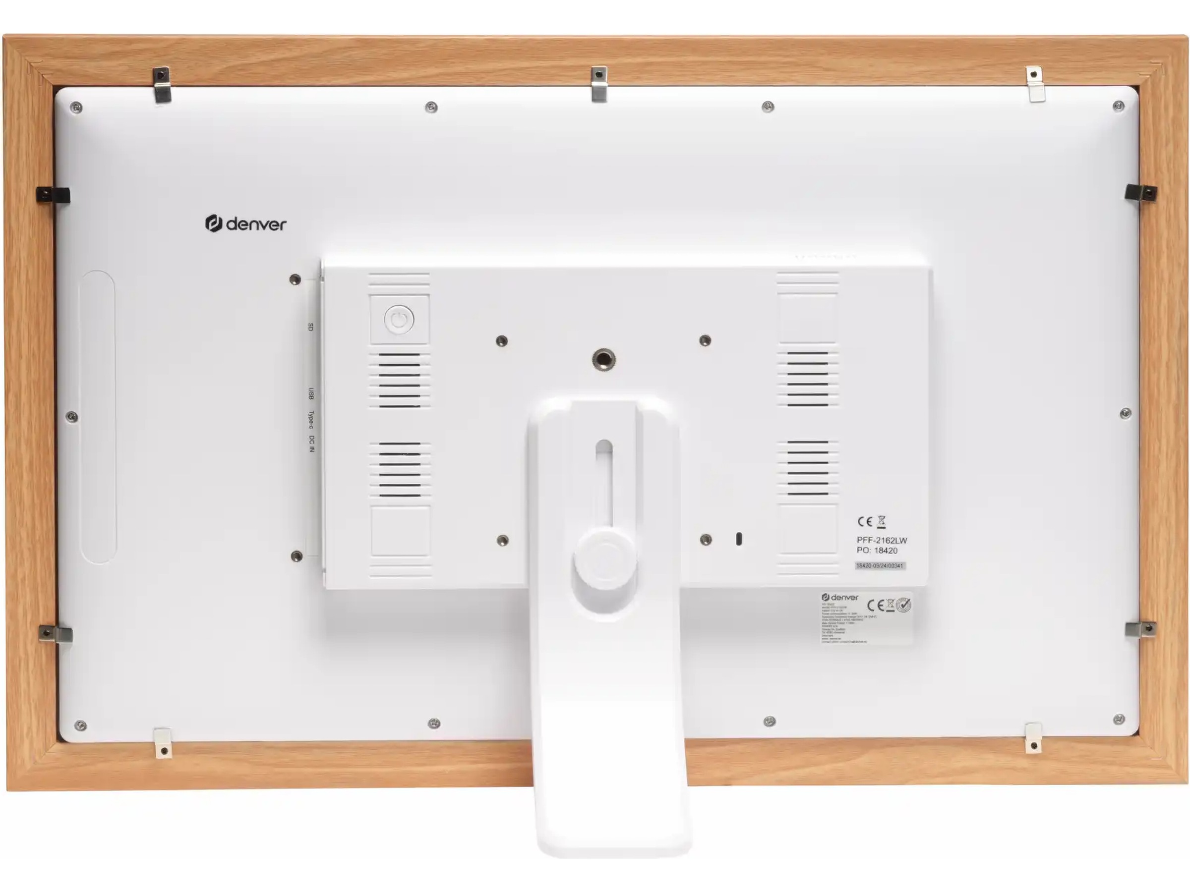 Denver PFF-2162LW 21,5" Digital fotoramme (lys eik) TV-ramme & tilbehør