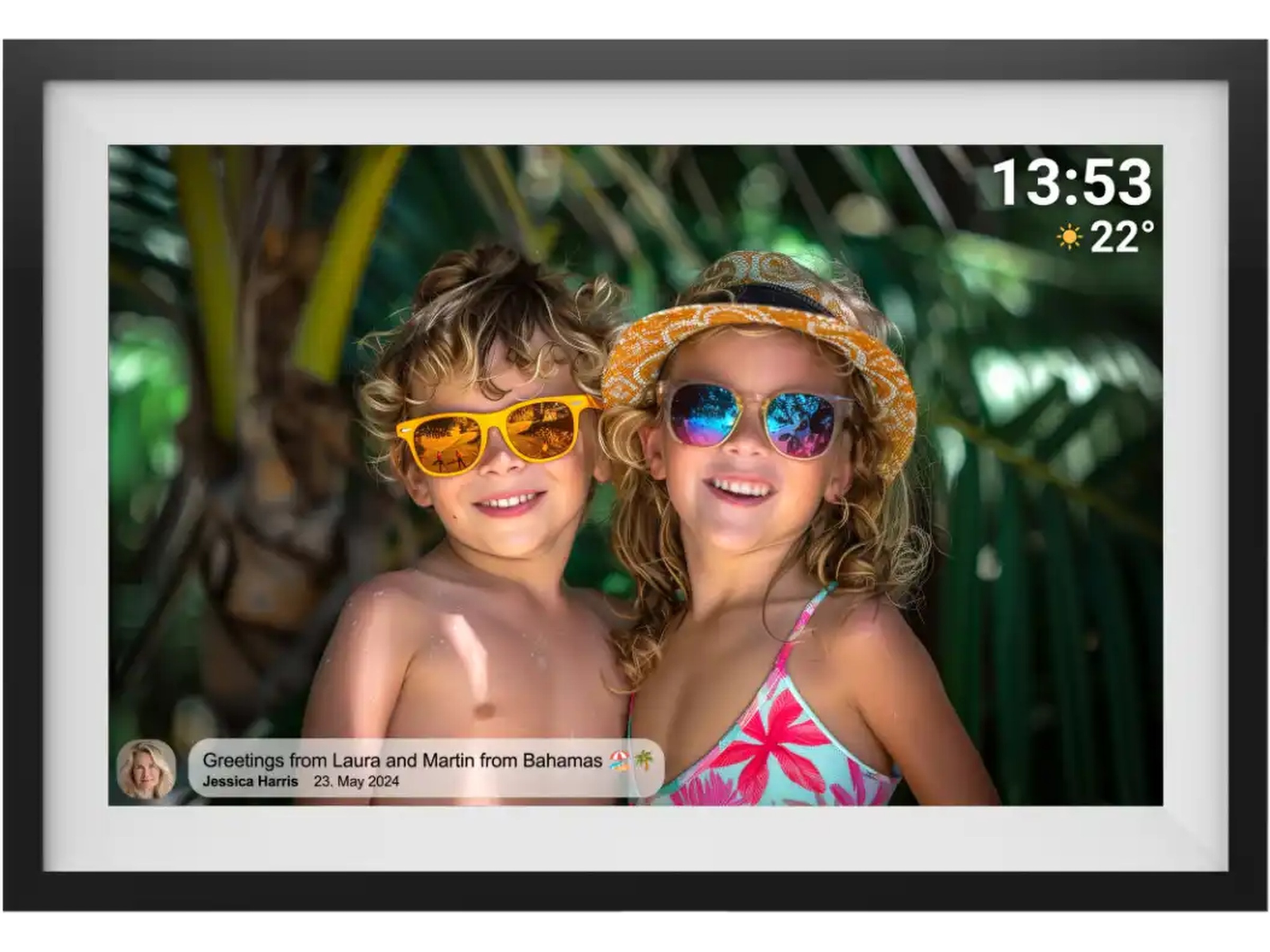 Denver PFF-1016 10,5" digital fotoramme (sort/hvit) TV-ramme & tilbehør