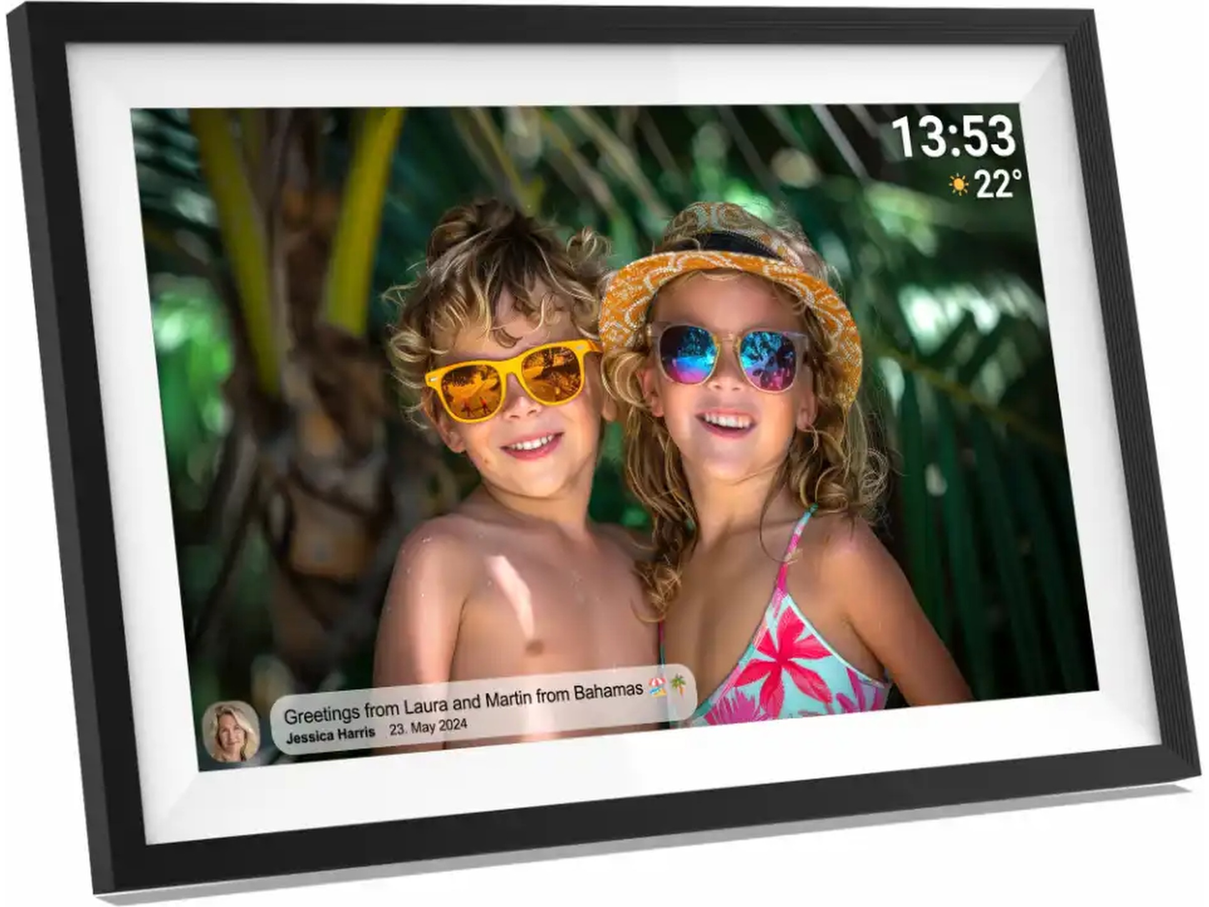 Denver PFF-1016 10,5" digital fotoramme (sort/hvit) TV-ramme & tilbehør