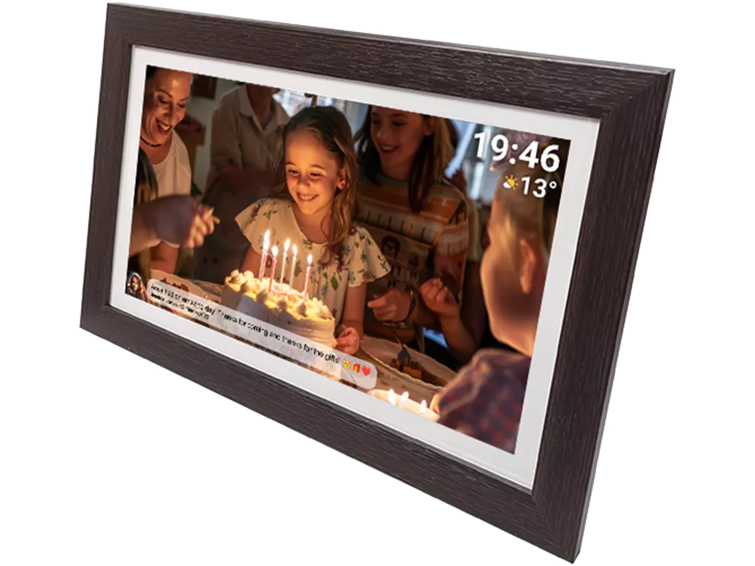 Denver PFF-1543DW 15,6" digital fotoramme (mørk eik) TV-ramme & tilbehør