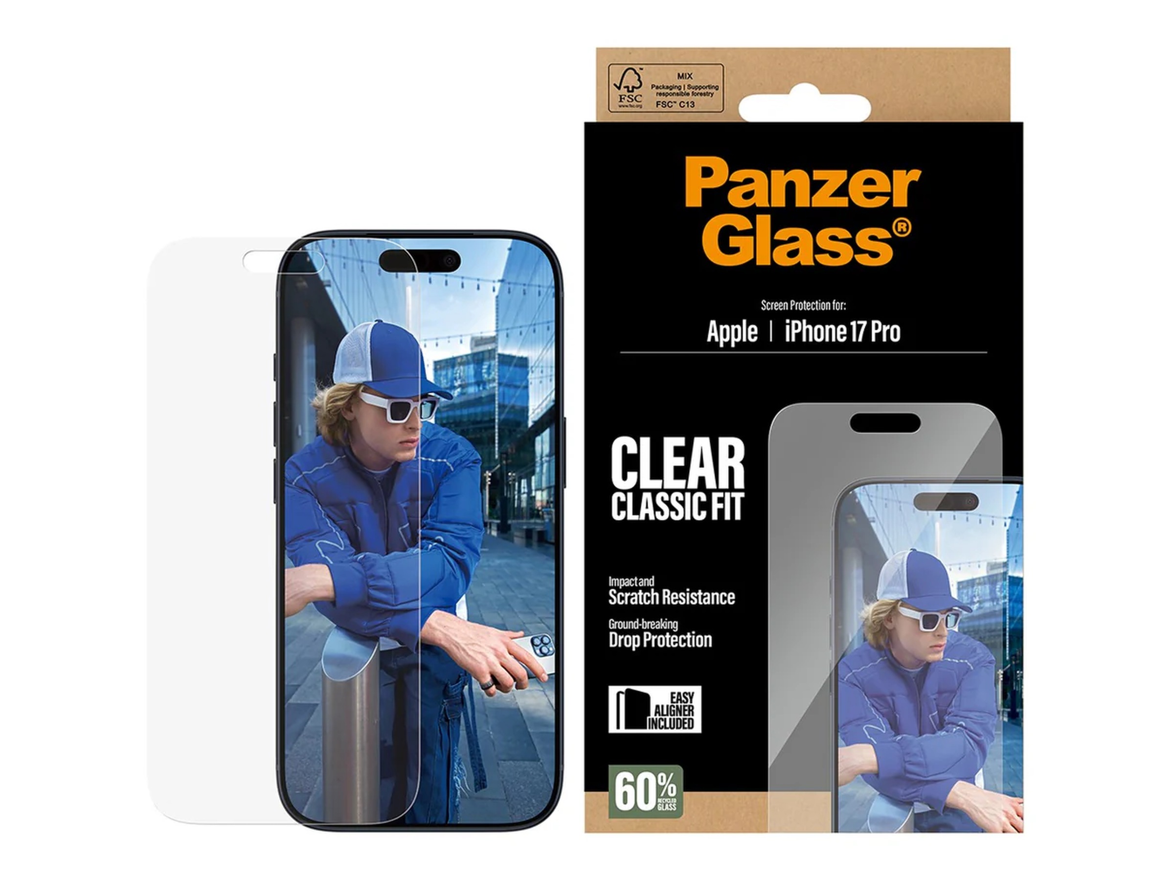 PanzerGlass iPhone 17 Pro Skjermbeskytter Skjermbeskytter