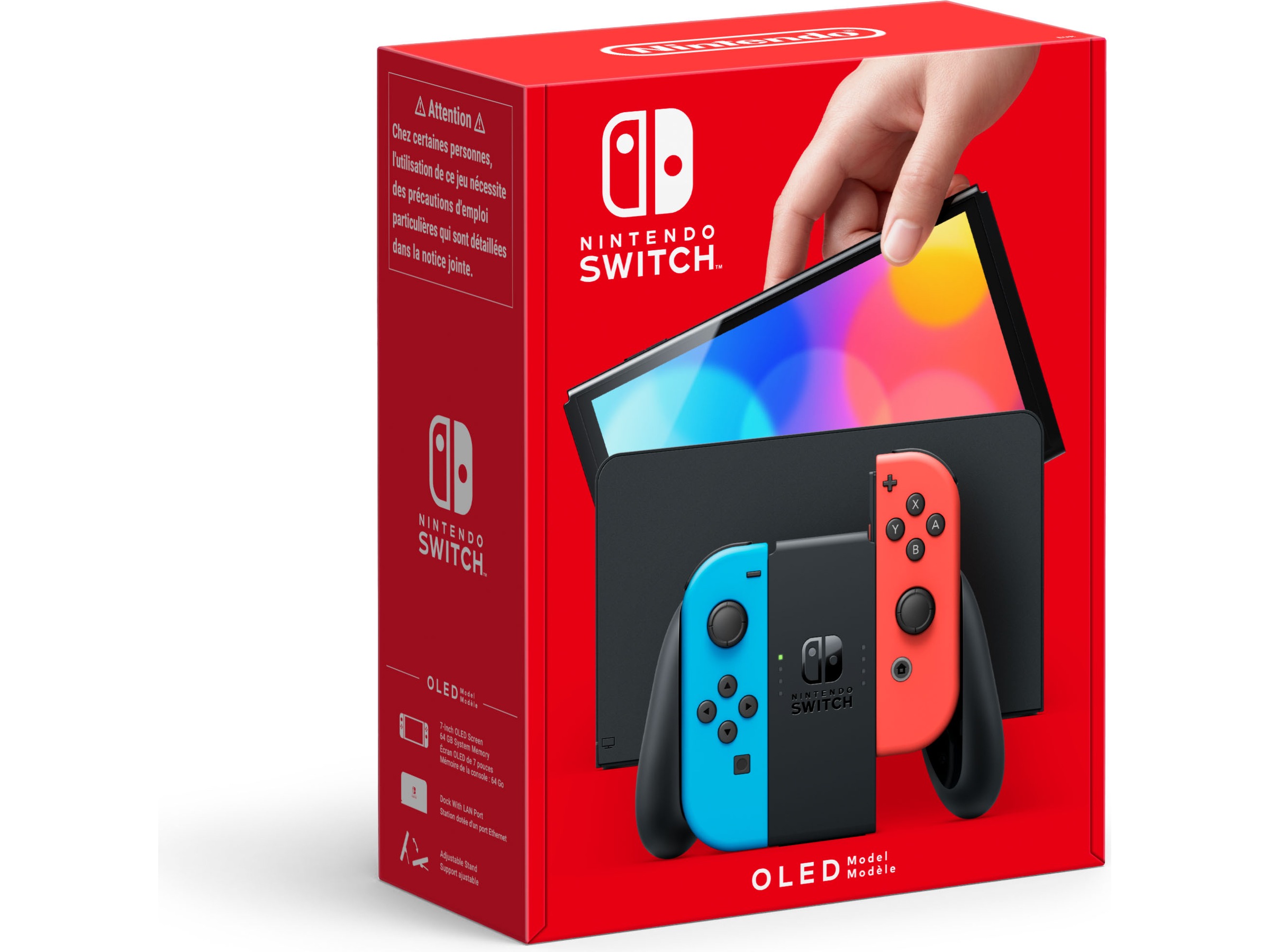 Nintendo Switch OLED Neon 2021  -B-Grade Demo gaming