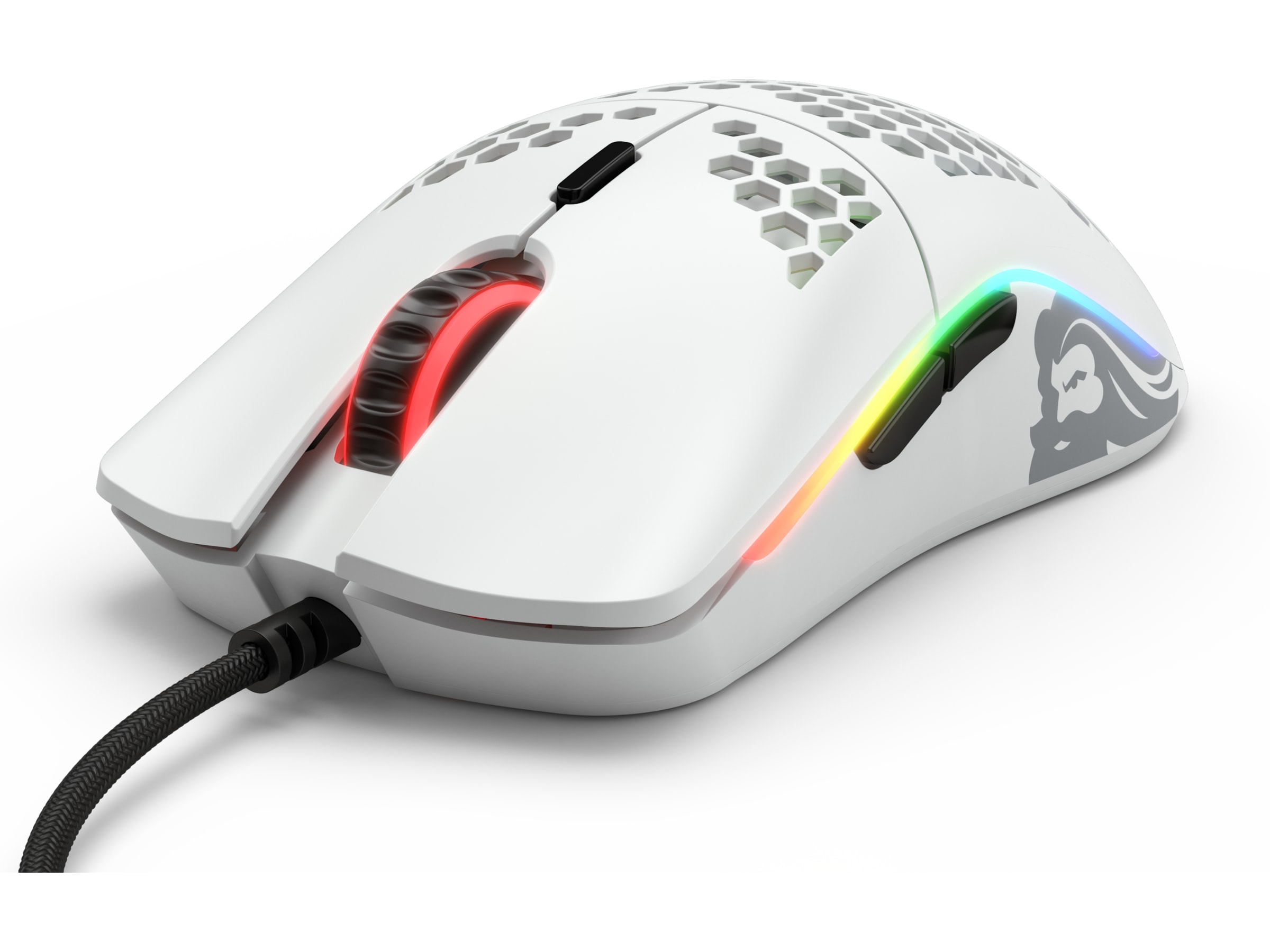 Glorious Model O Gaming Mus (matt hvit) Gaming mus Komplett.no