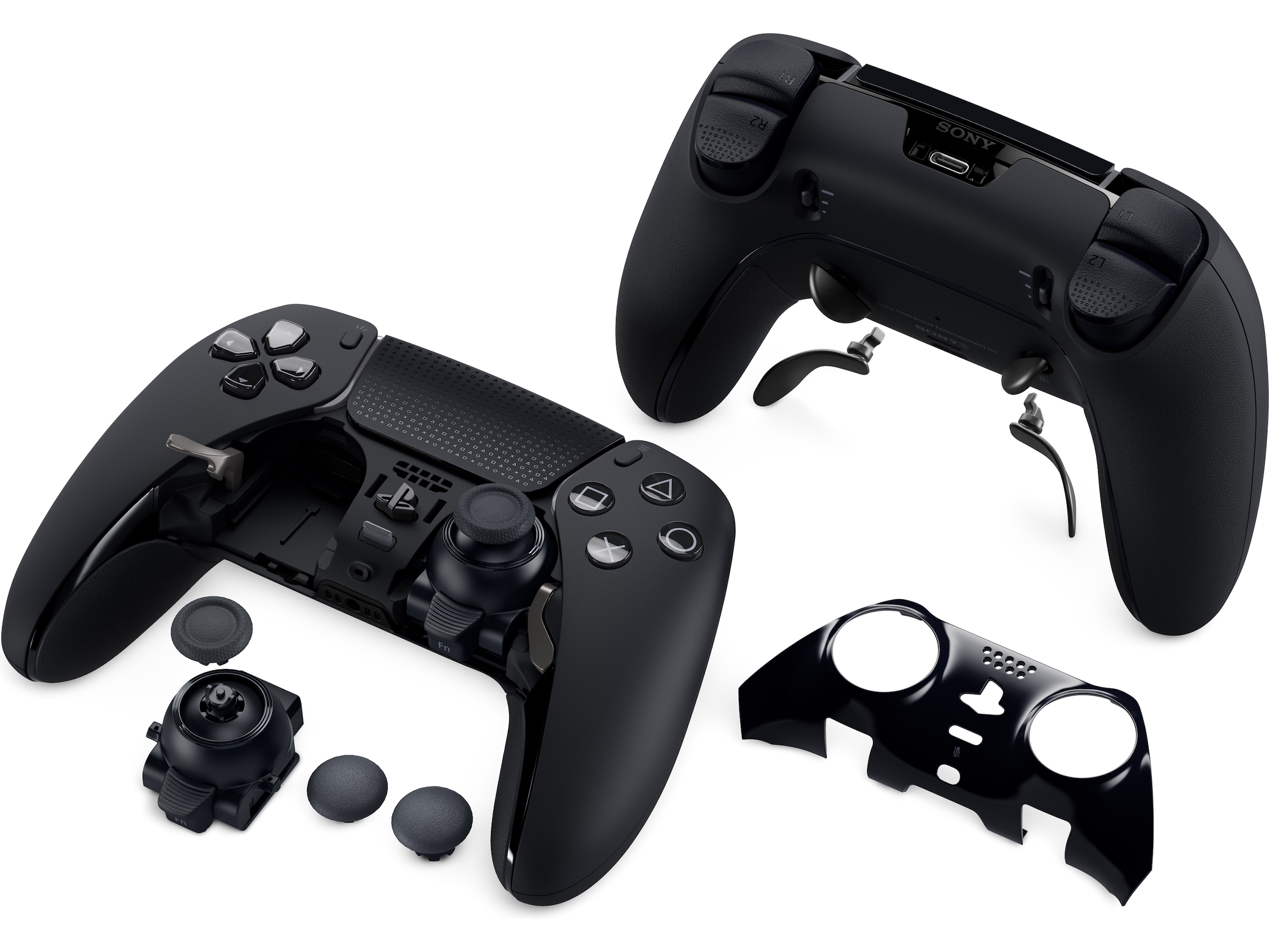 PlayStation 5 DualSense Edge Kontroller (Midnight Black) Tilbehør til spillkonsoller