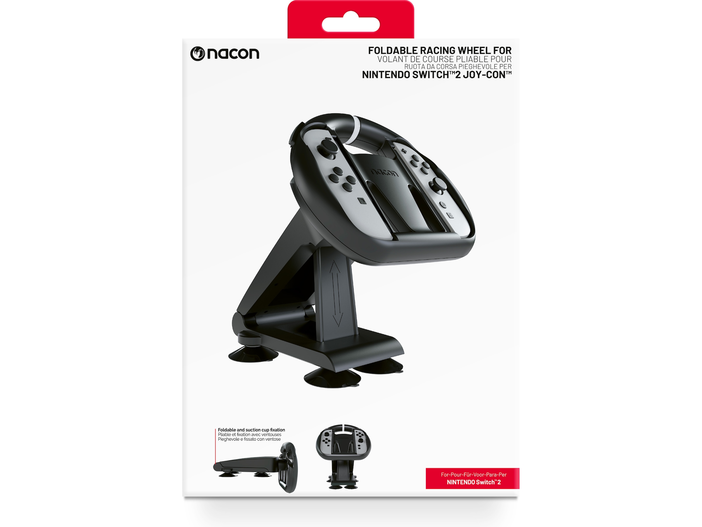 Nacon Foldable Wheel for Nintendo Switch 2 Joy-Con Tilbehør til spillkonsoller