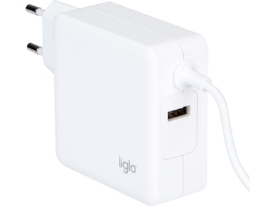 iiglo universal lader for PC, mobil og nettbrett USB-C 65W