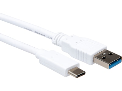 USB-A til USB-C kabel 2m (hvit)