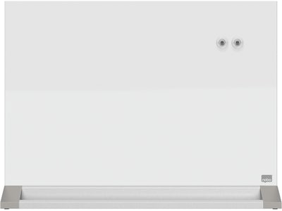 Nobo tosidig skrivebordstavle i glass - 60x45 cm