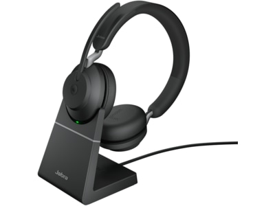 Jabra Evolve2 65, Link380c MS Stereo Stand Black