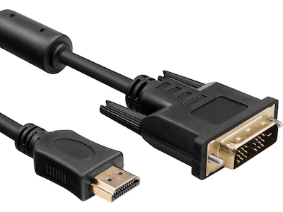 HDMI til DVI kabel 1m (sort)